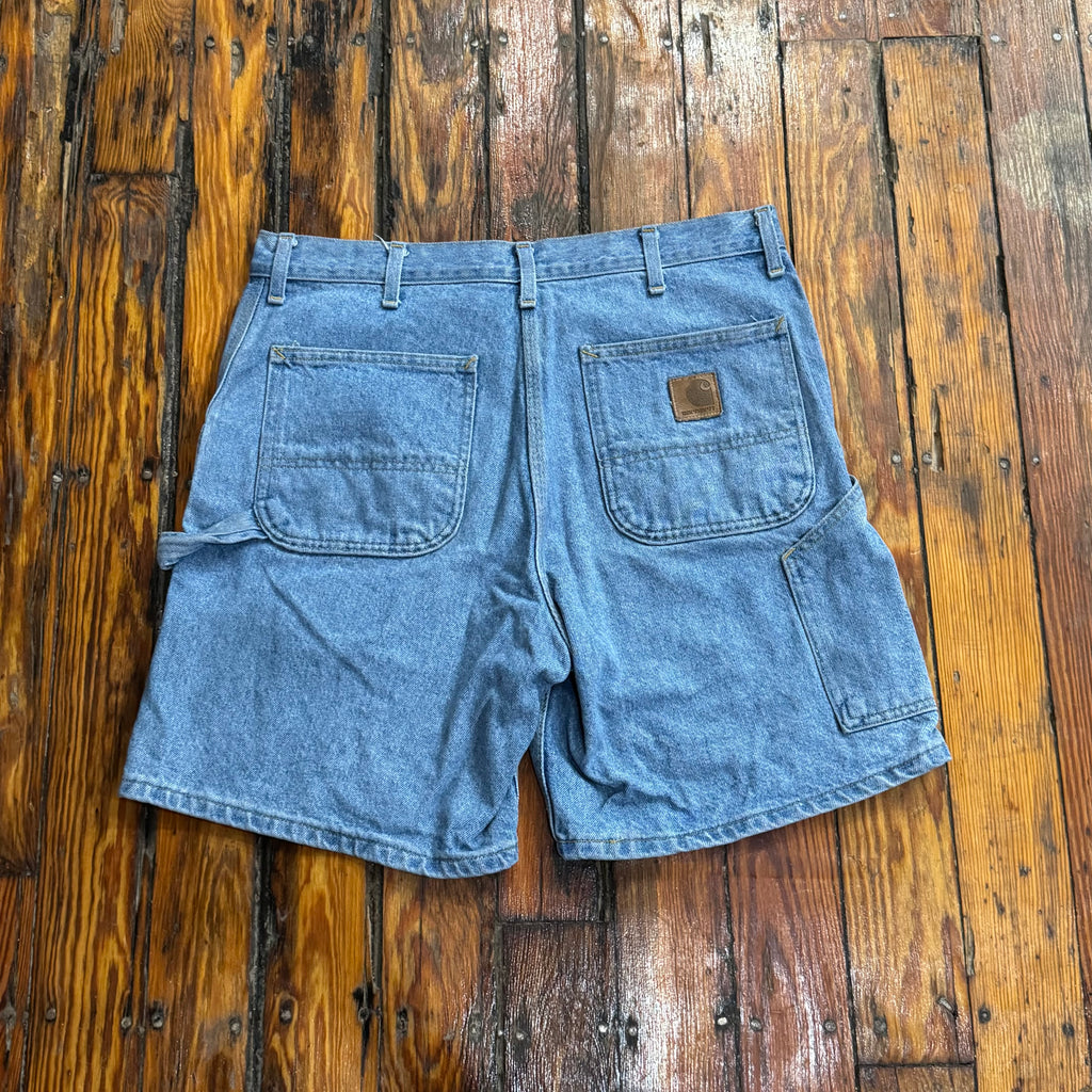 Vintage Carhartt Light Wash Denim Jean shorts Sz 36