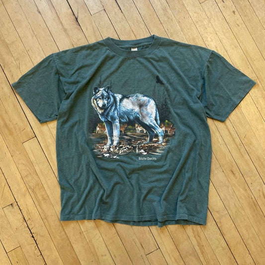 1998 South Dakota Wolf T-shirt Sz XXL