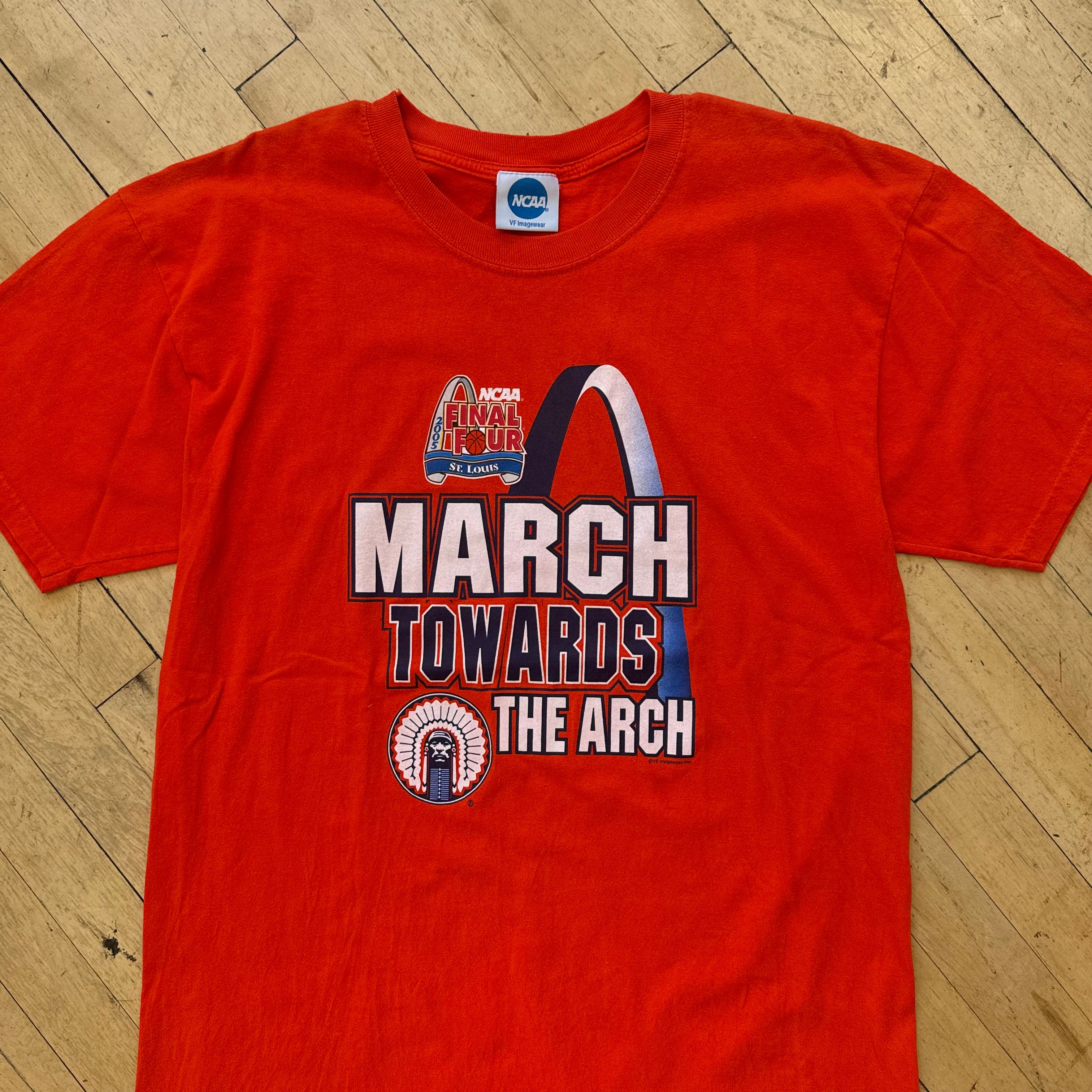 Vintage March Towards the Arch March Madness T-shirt Sz L