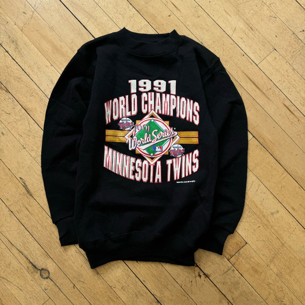 Vintage Minnesota Twins 1991 World Series CrewNeck Sz 6-8