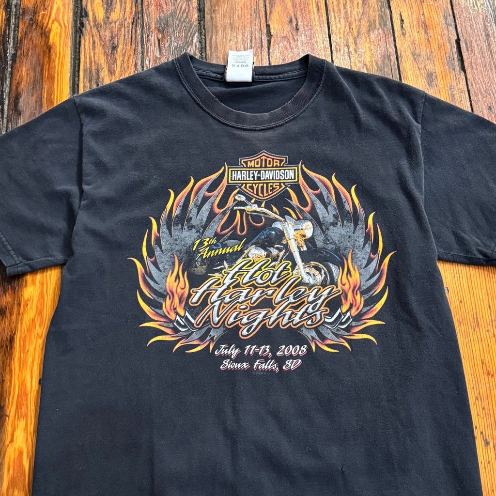 Vintage Hot Harley Nights Sioux Falls T-shirt Sz L