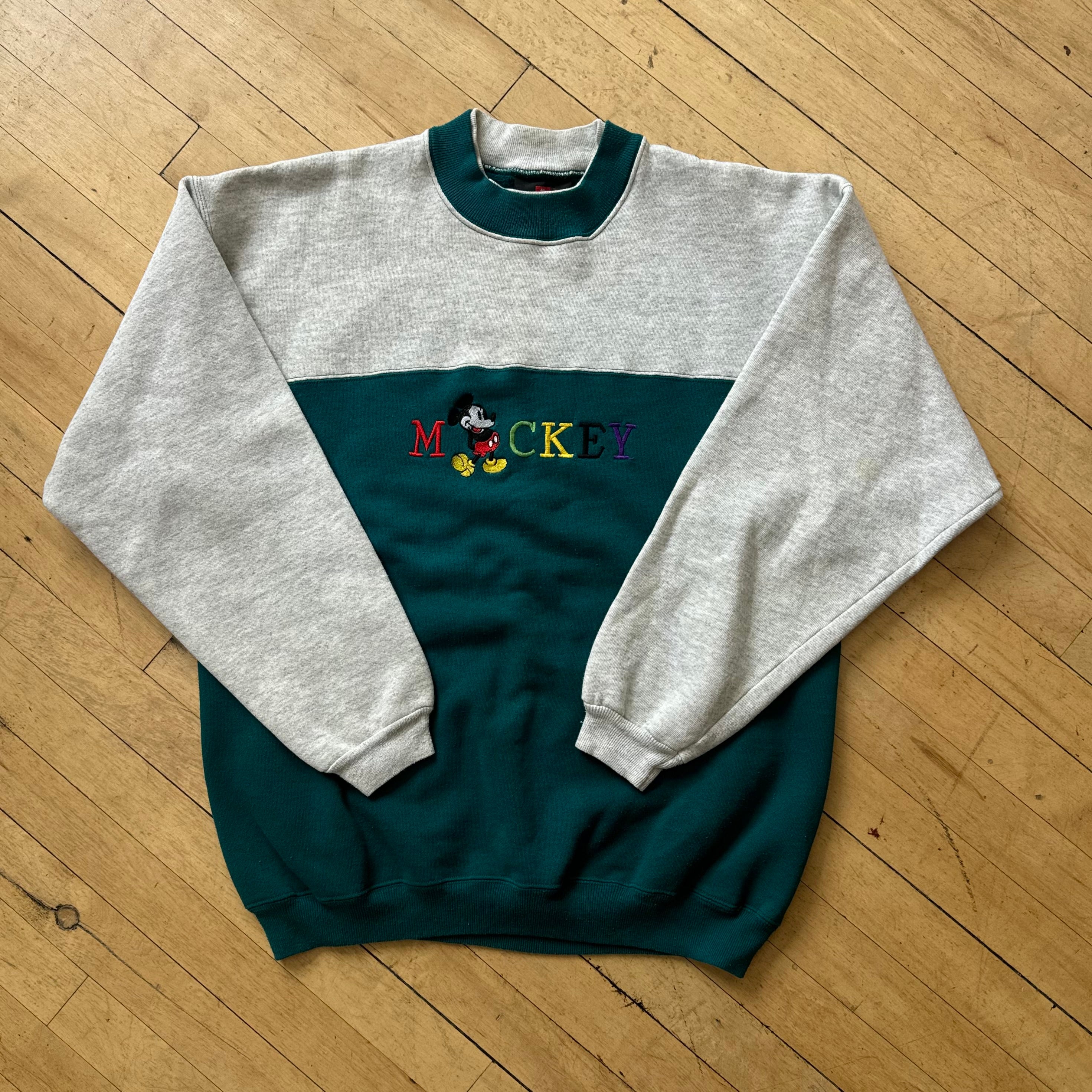 Vintage Mickey Mouse Two Tone Crewneck Sz L