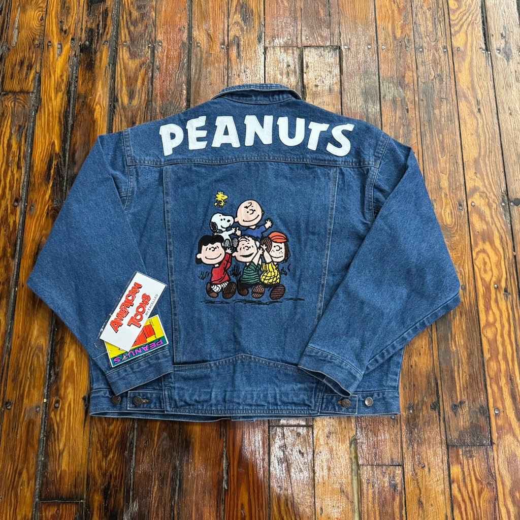 Vintage Peanuts Denim Jean Jacket (NEW) Sz XL
