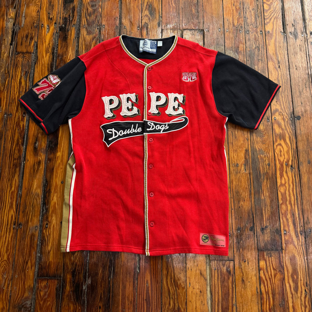 Vintage Pepe Jeans Baseball Jersey Sz XL