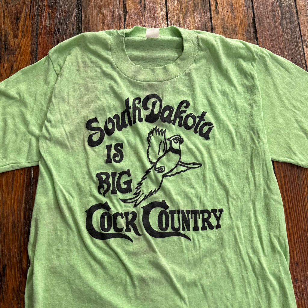 Vintage South Dakota Is Big Cock Country T-shirt Sz S