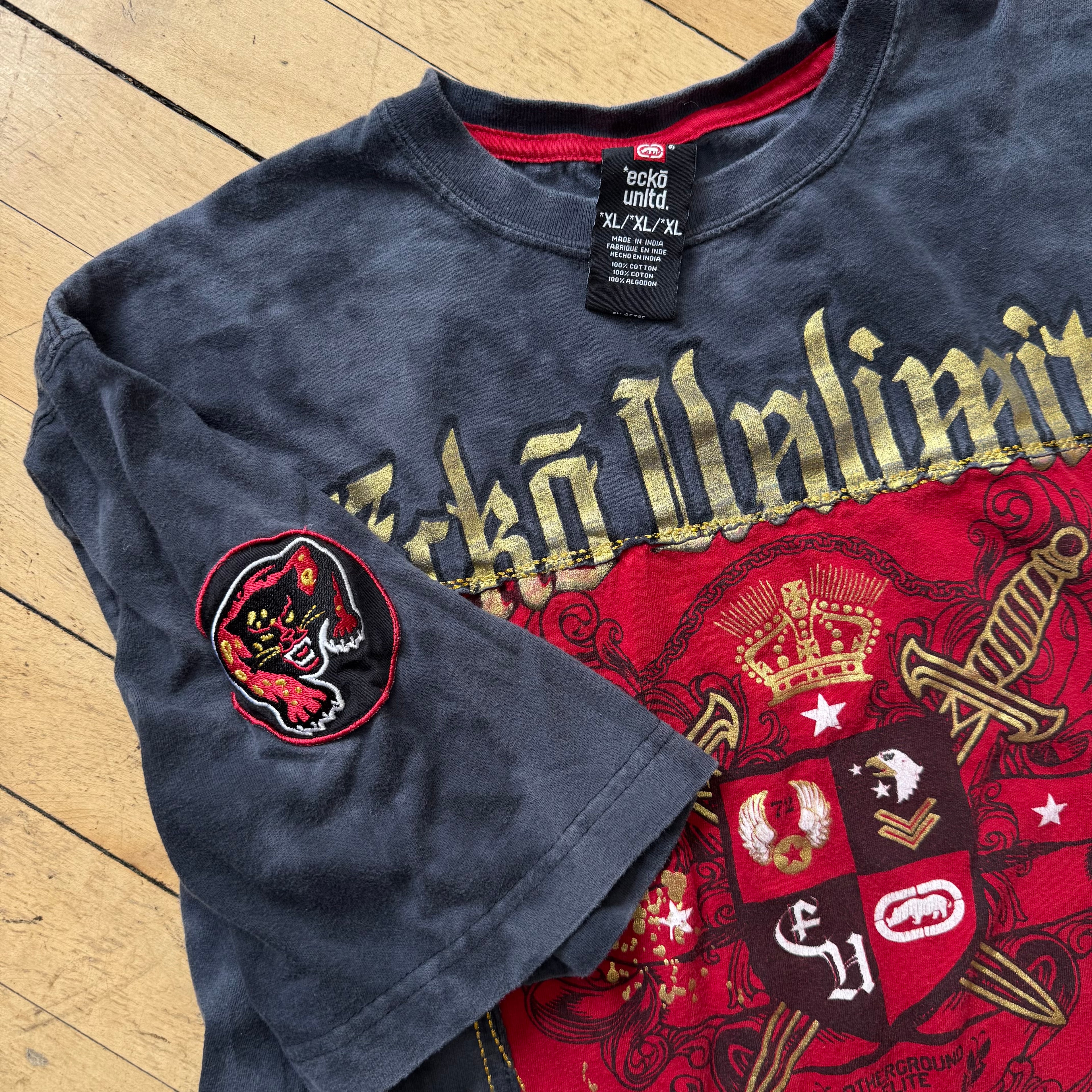 Y2K Ecko United Shield T-shirt Sz M