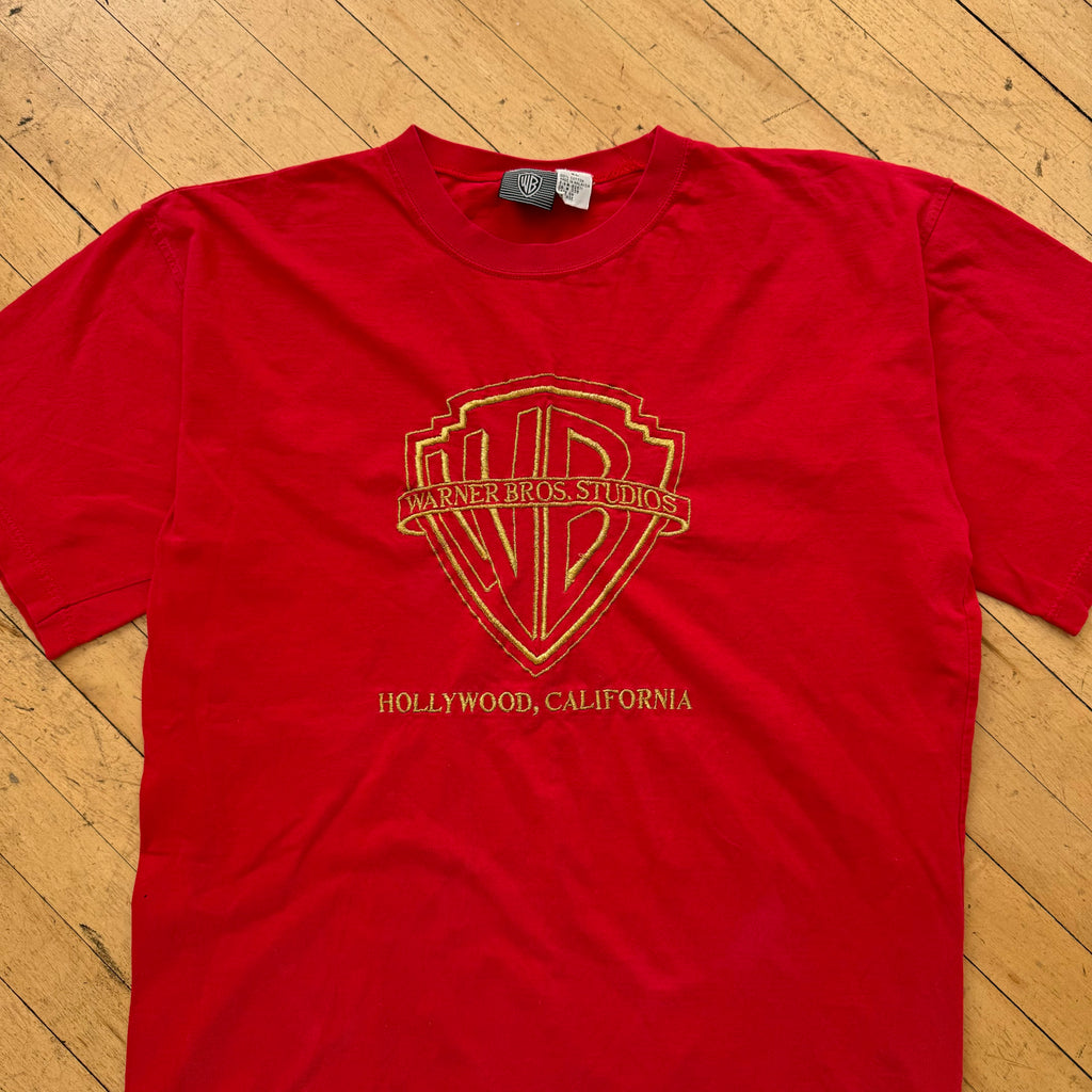Vintage Warner Bros Embroidered T-shirt Sz XL