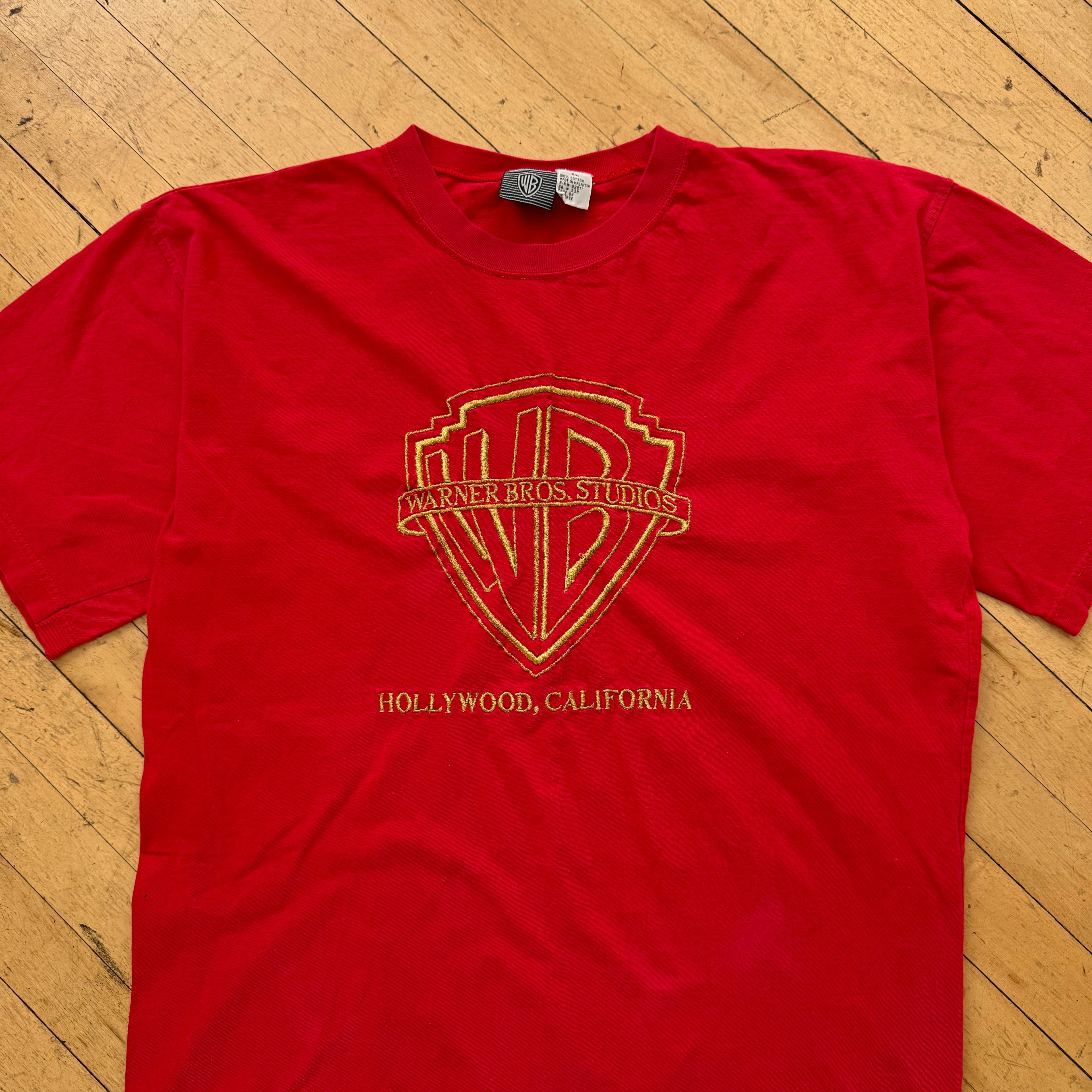 Vintage Warner Bros Embroidered T-shirt Sz XL