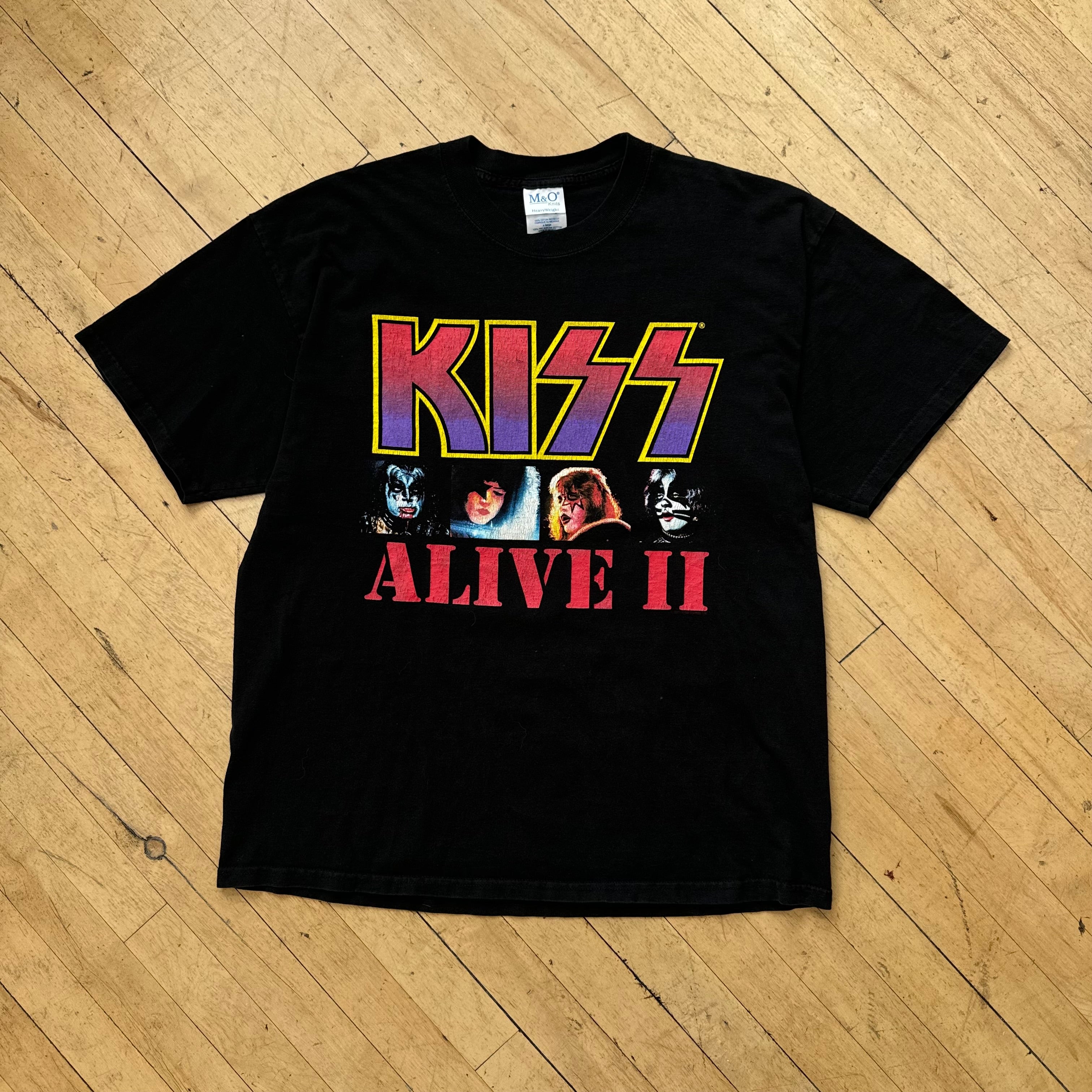 Vintage Kiss Alive Tour II T-shirt Sz XL