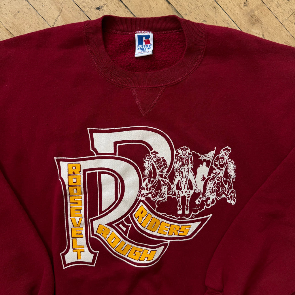 Vintage Roosevelt Rough Riders Crewneck Sz XL