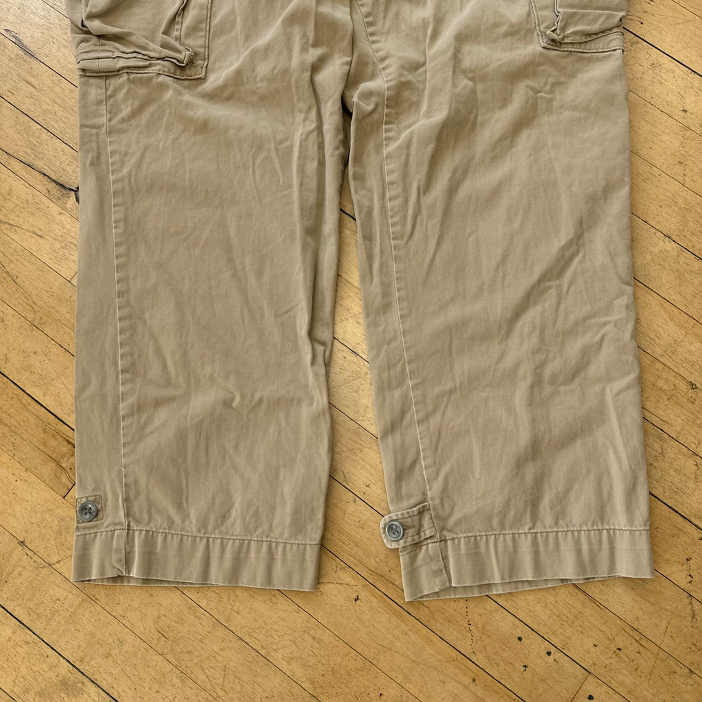 Vintage Polo Ralph Lauren Baggy Cargo Pocket Pants Sz 36x30