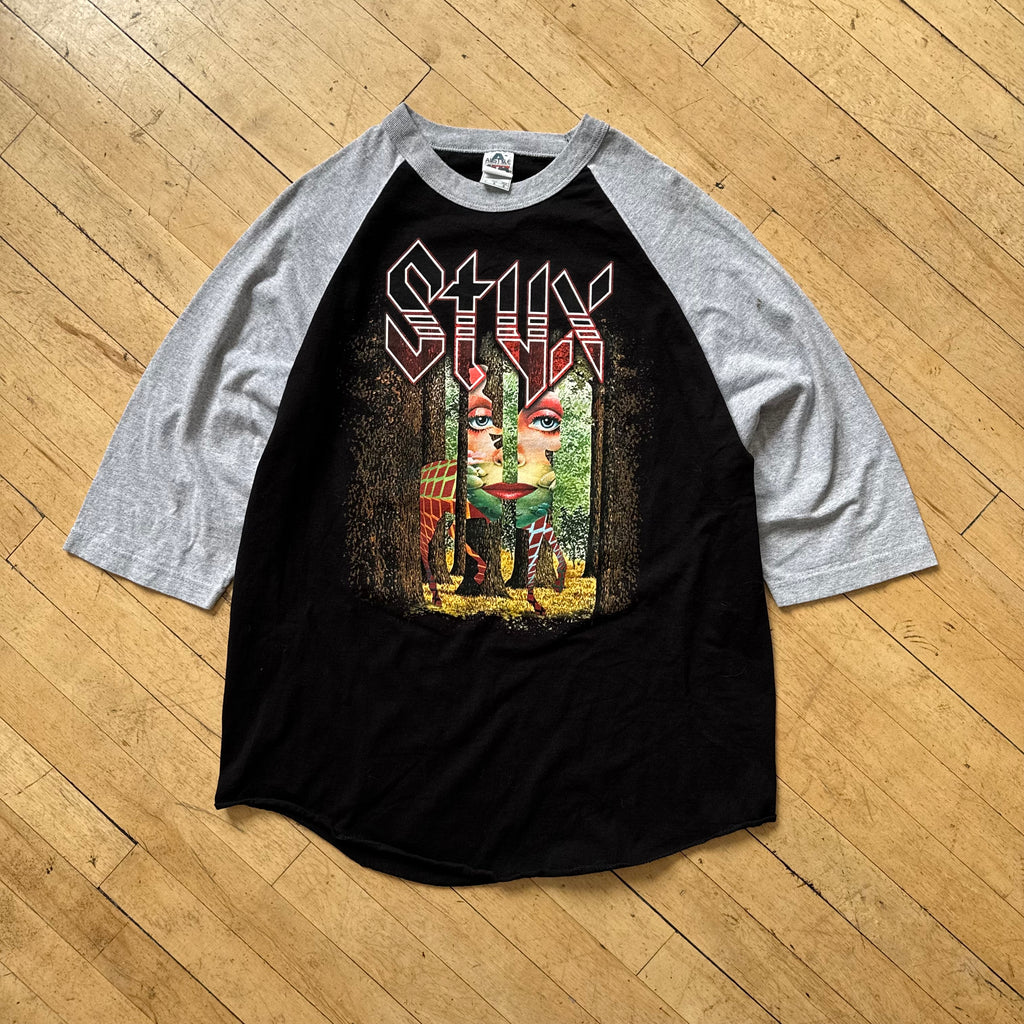 Y2K Styx Baseball Style T-shirt Sz L