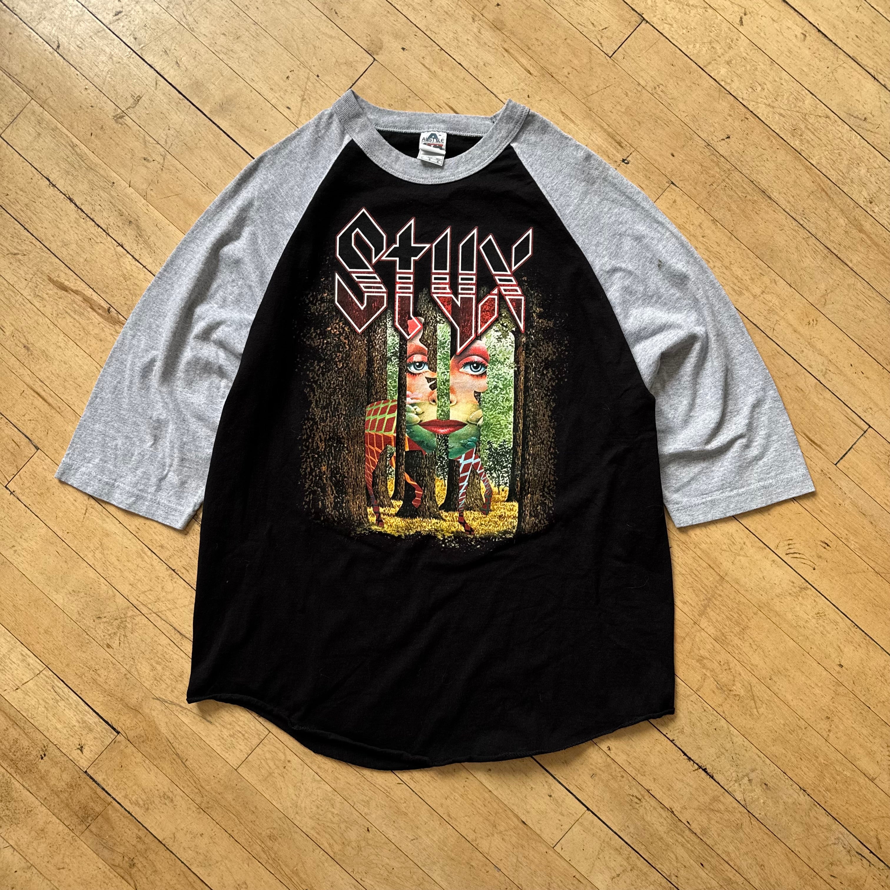 Y2K Styx Baseball Style T-shirt Sz L