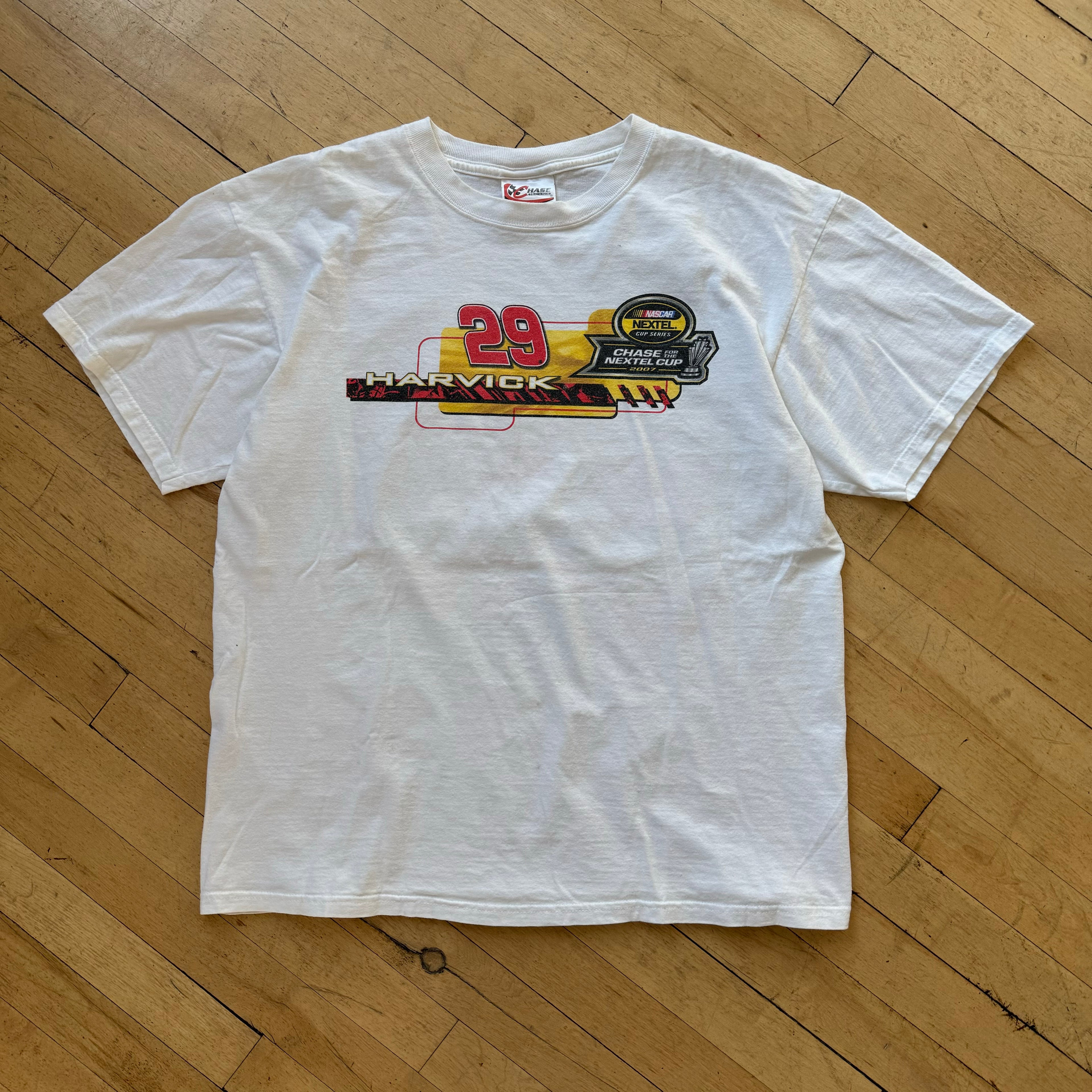 Y2K NASCAR Harvick Racing T-shirt Sz L