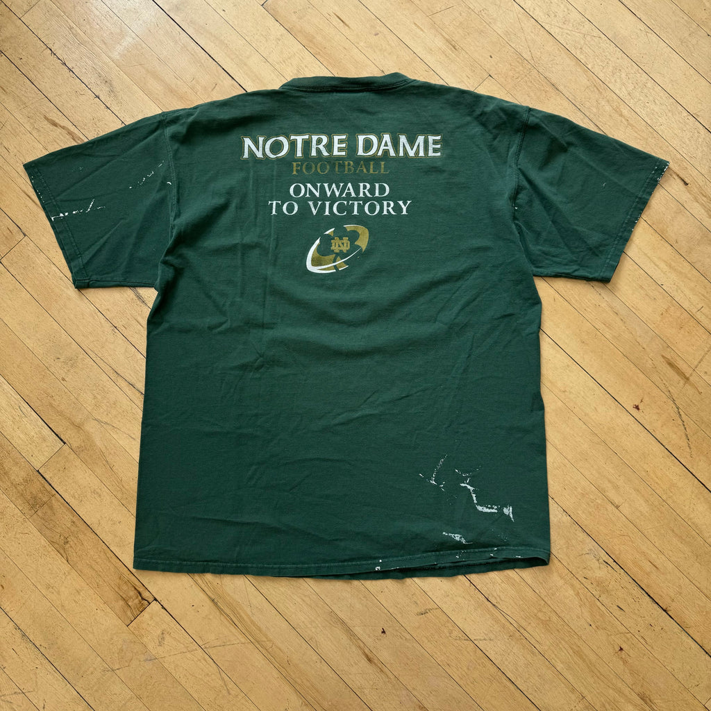 Vintage Thrashed Notre Dame T-shirt Sz XL
