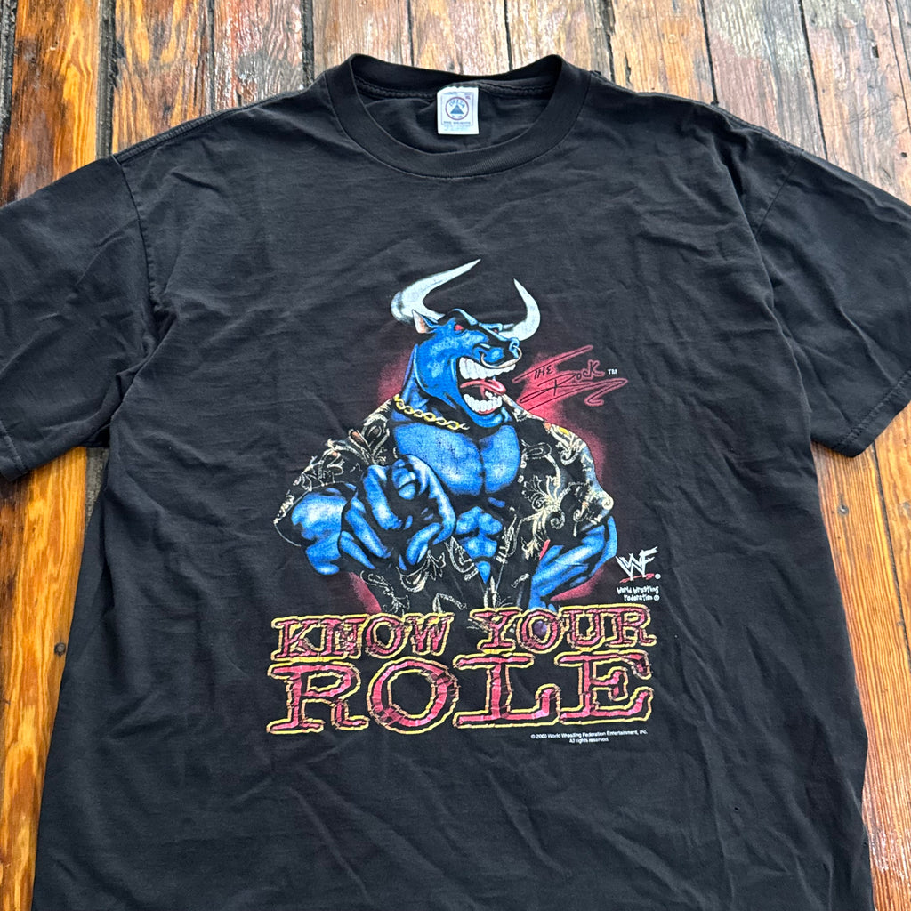 Vintage The Rock Know your Roll T-shirt Sz XL