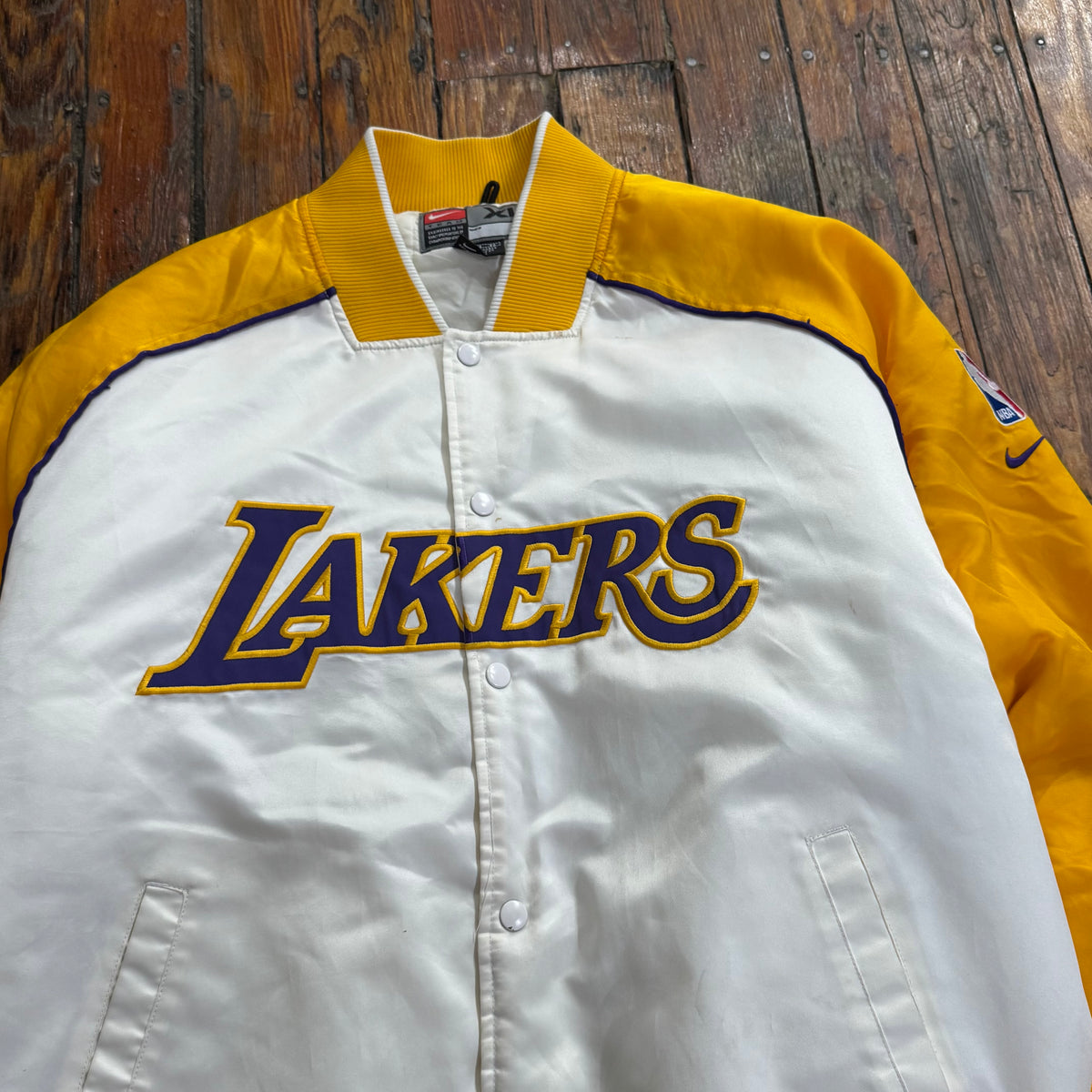 Vintage Nike Las Angeles Lakers Bomber Jacket Sz XL