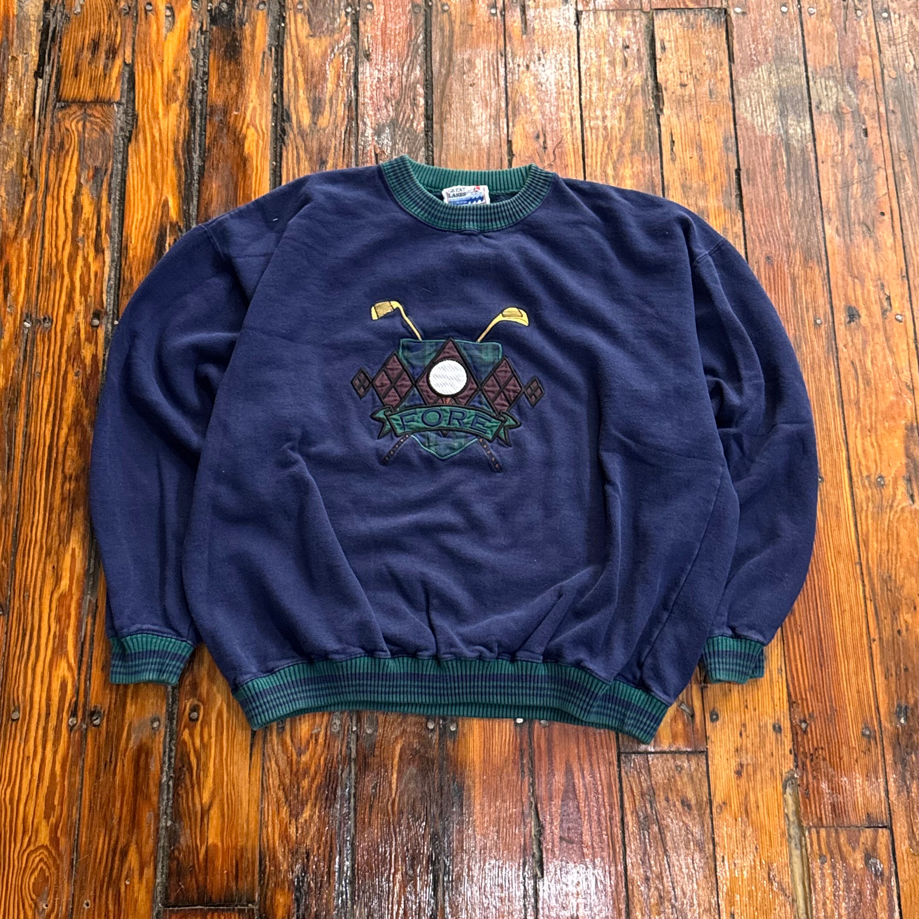 Vintage Golf Fore Crewneck Sz M