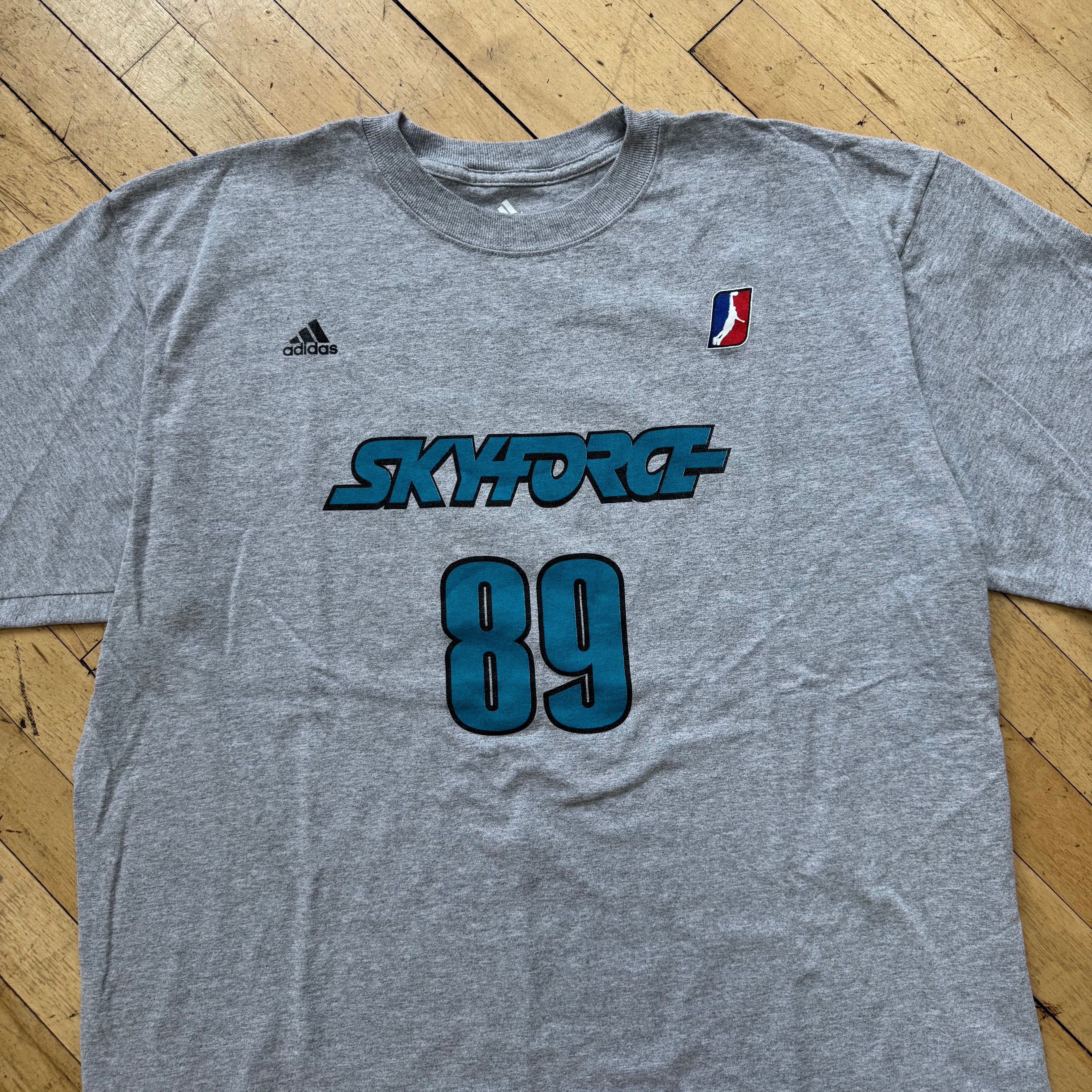 Y2K Adidas Sky force Jersey T-shirt Sz XL