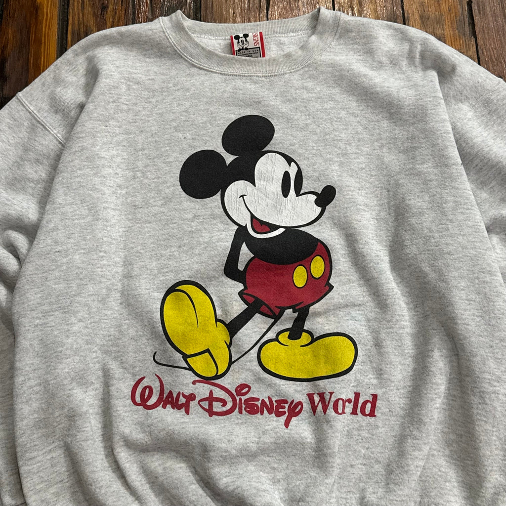 Vintage Mickey Mouse Disney World CrewNeck Sz L