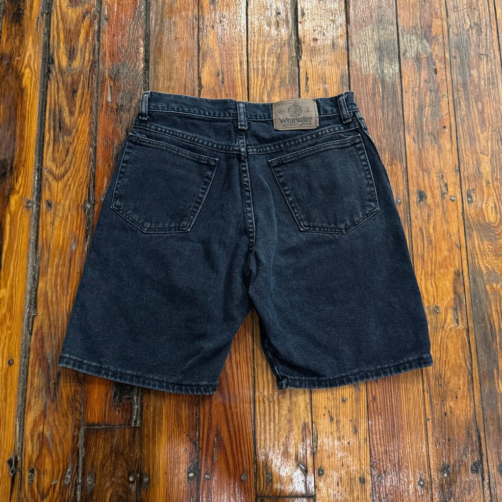 Vintage Wrangler Navy Denim Jean Shorts Sz 28