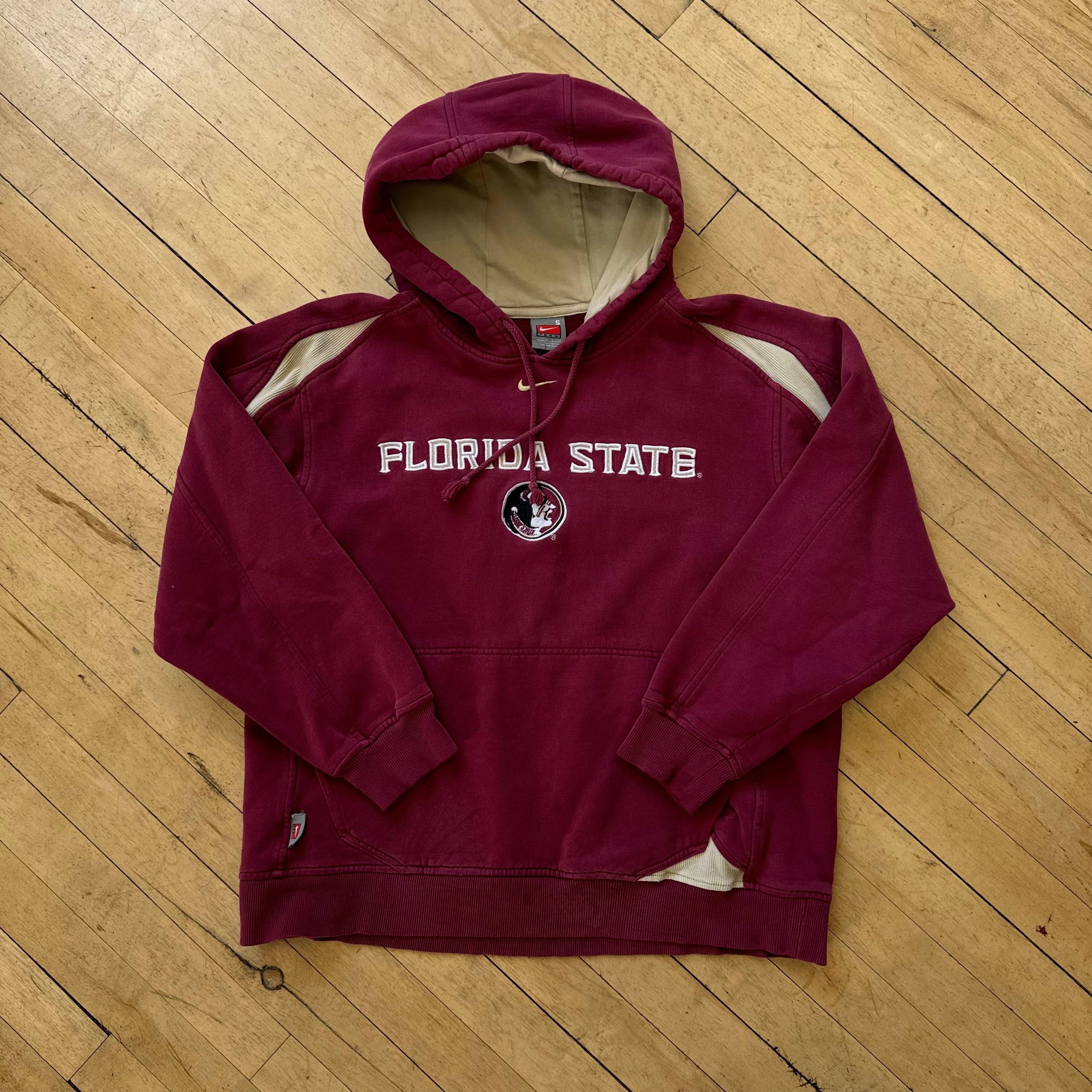 Vintage Nike Center Swoosh Flordia State Hoodie Sz M