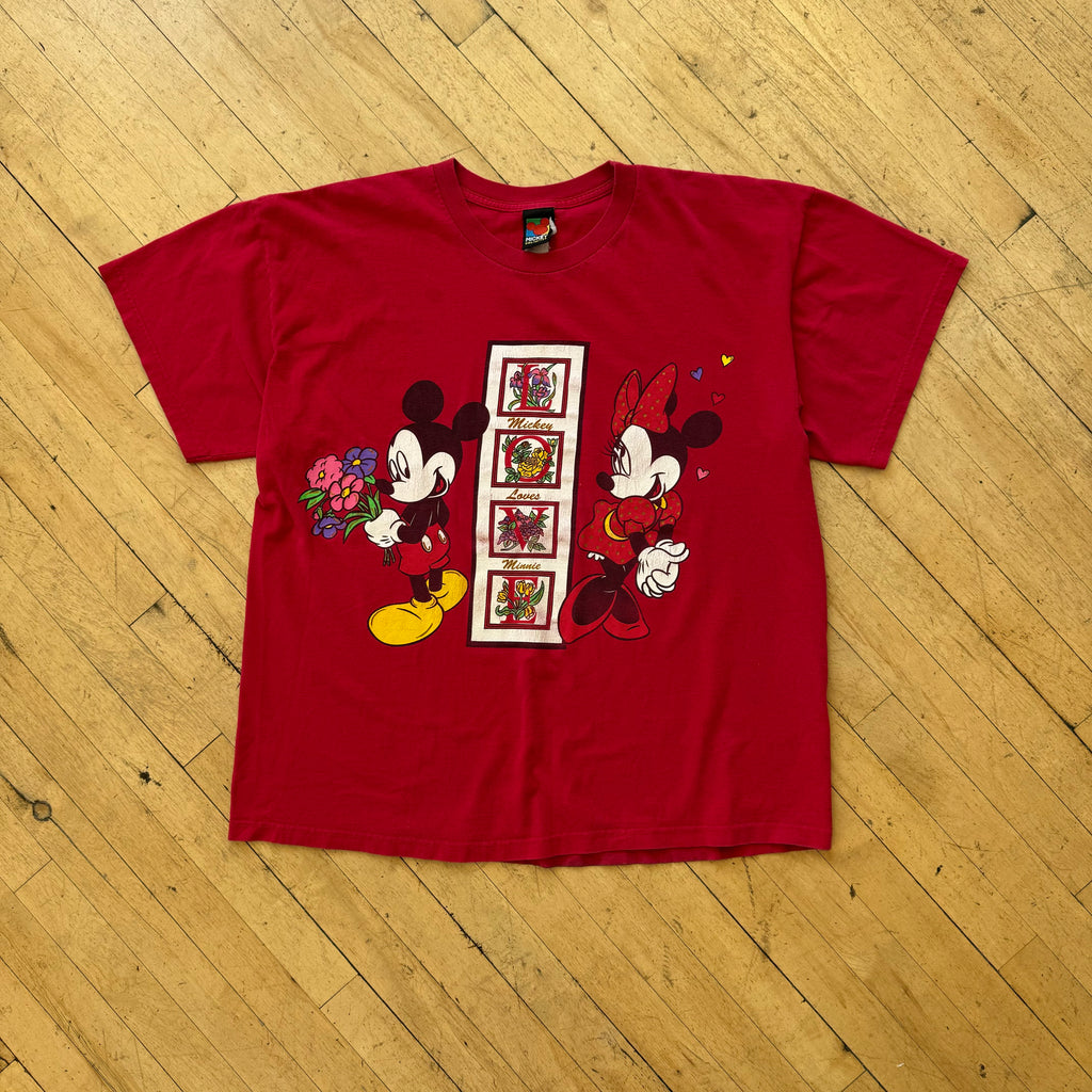 Vintage Mickey & Minnie Mouse T-shirt Sz XXL