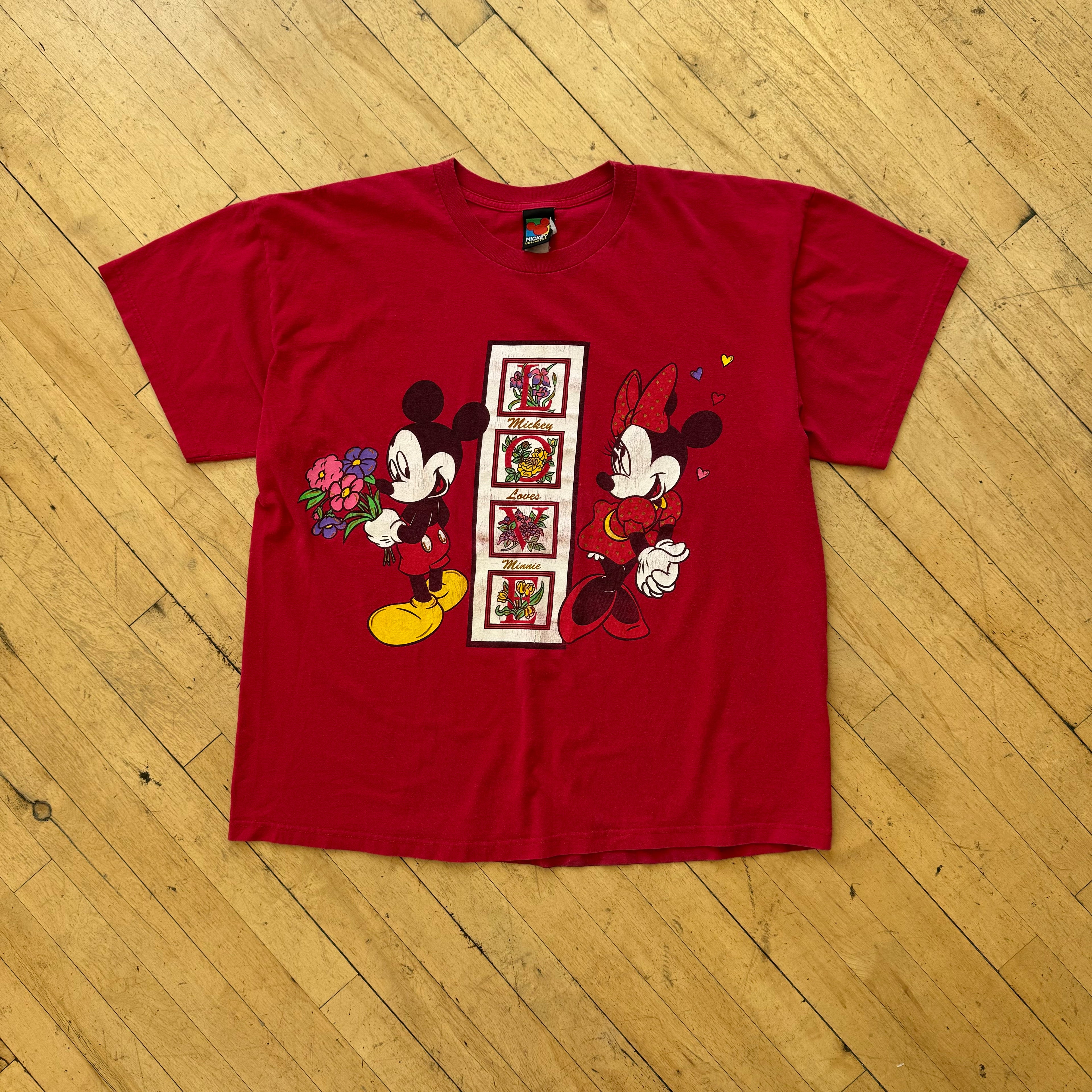 Vintage Mickey & Minnie Mouse T-shirt Sz XXL