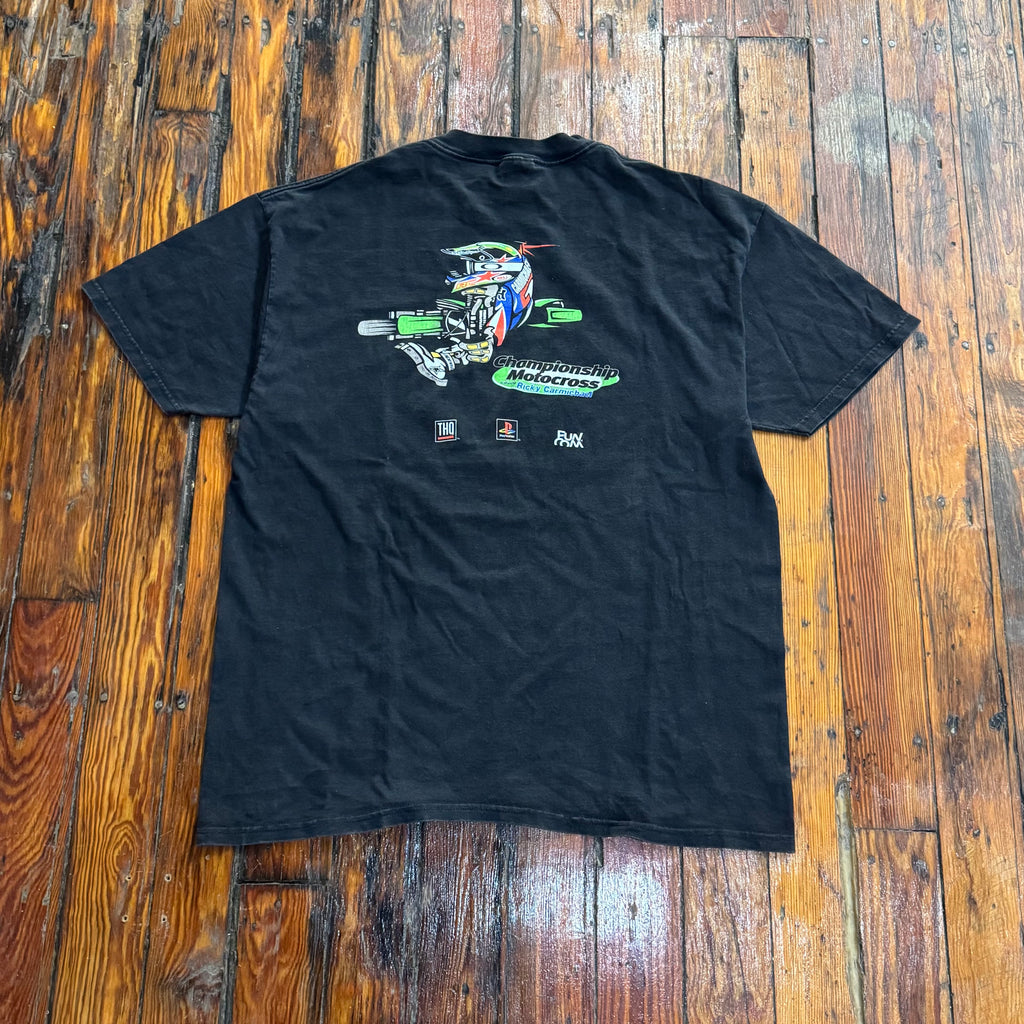 Vintage PlayStation Championship Motocross Promo T-shirt Sz XL