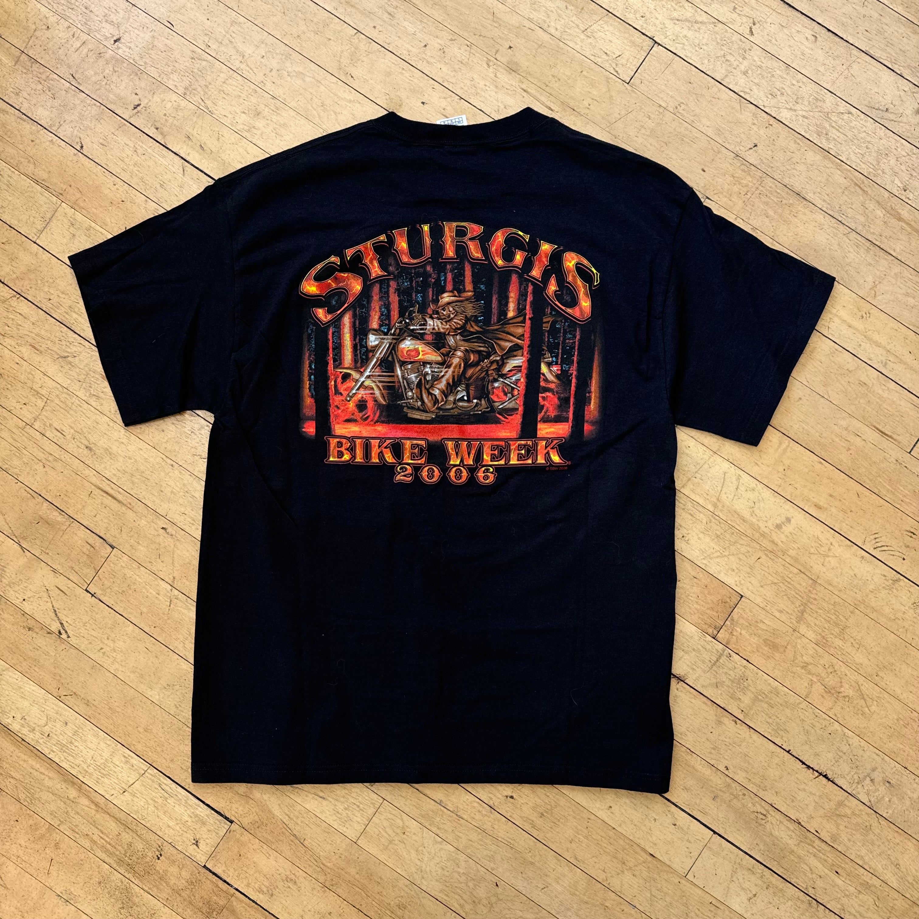 Sturgis Bike Week Flame T-shirt Sz L