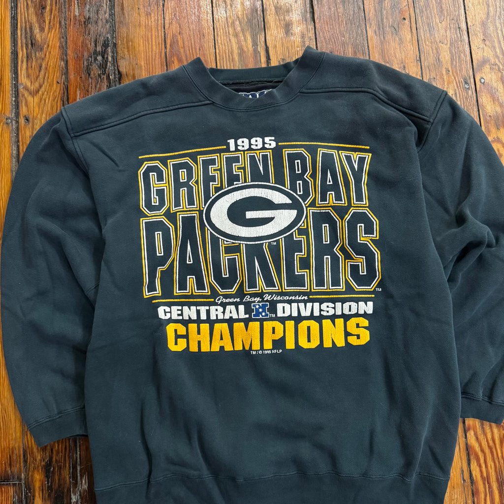 Vintage Green Bay Packers Division Champions Crewneck Sz L
