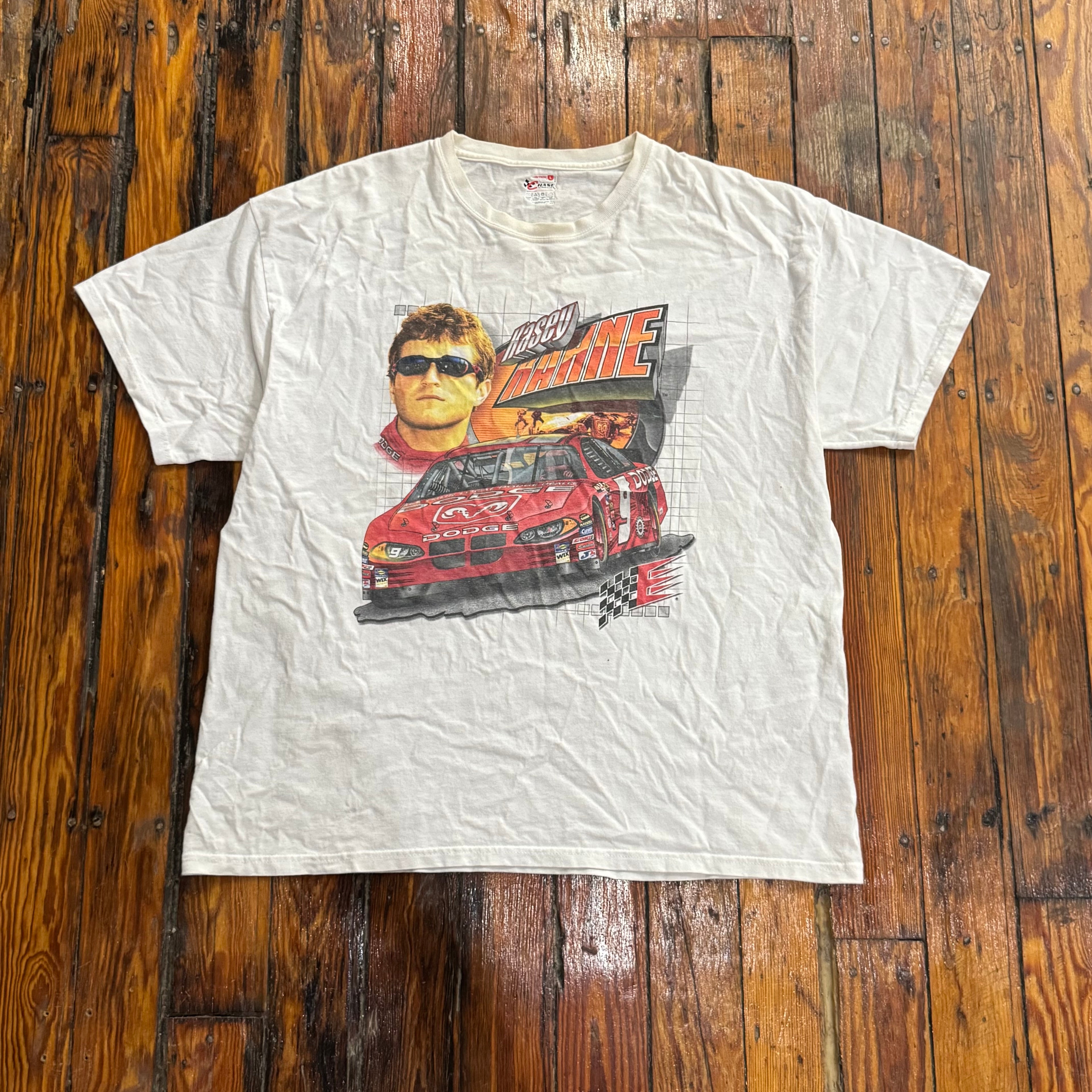 Y2K Doge Nascar T-shirt Sz L