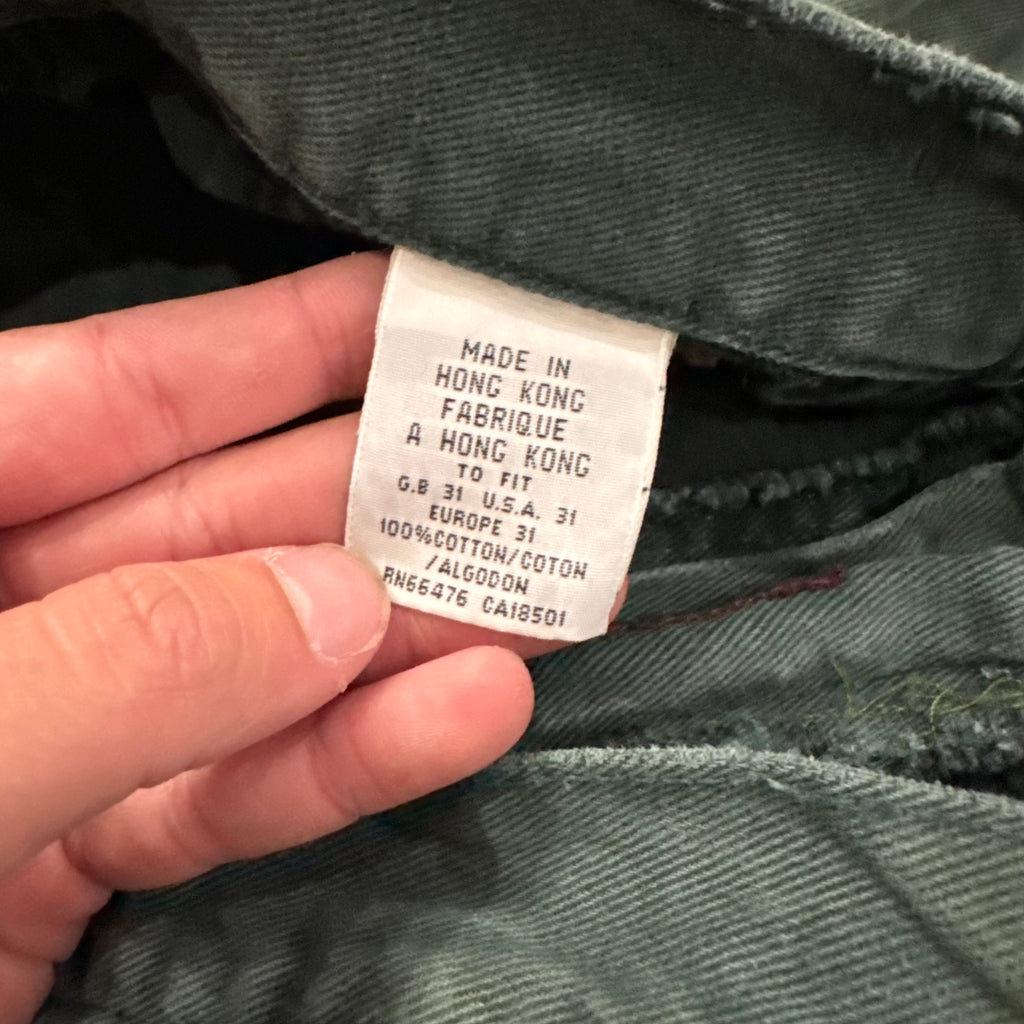 Vintage Forest Green Pepe Denim Jeans Sz 31