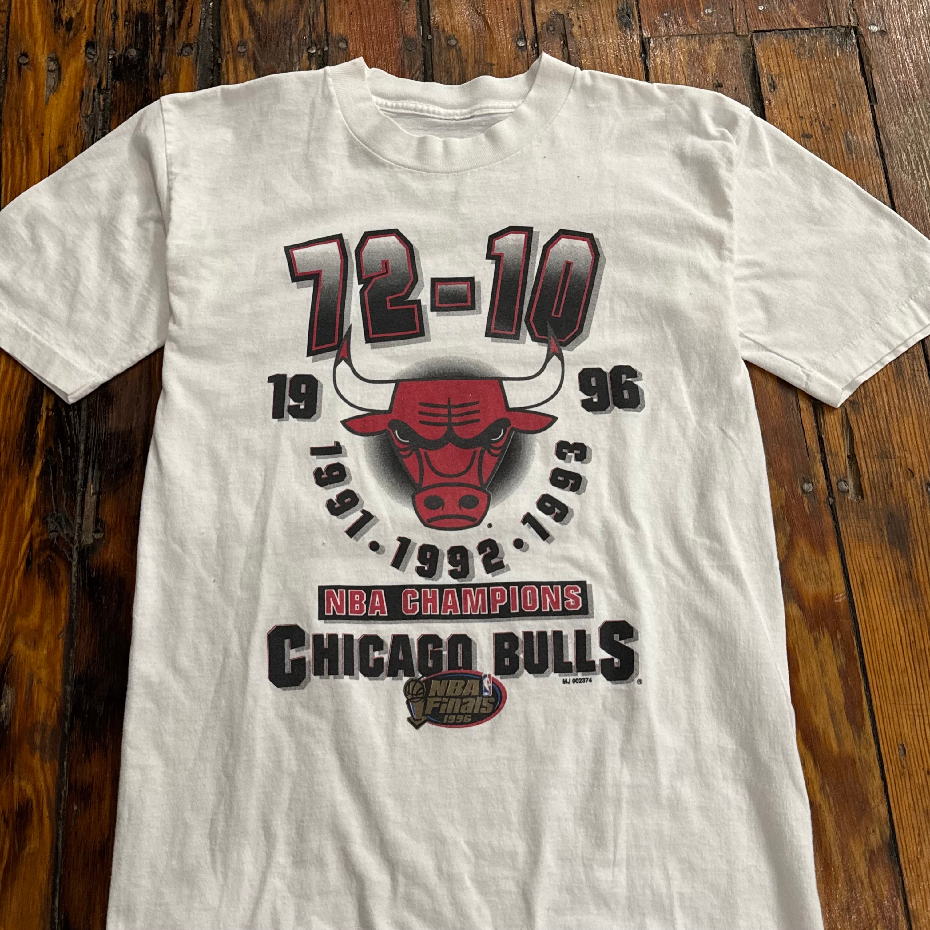 Vintage Chicago Bulls 72-10 Season T-shirt Sz M