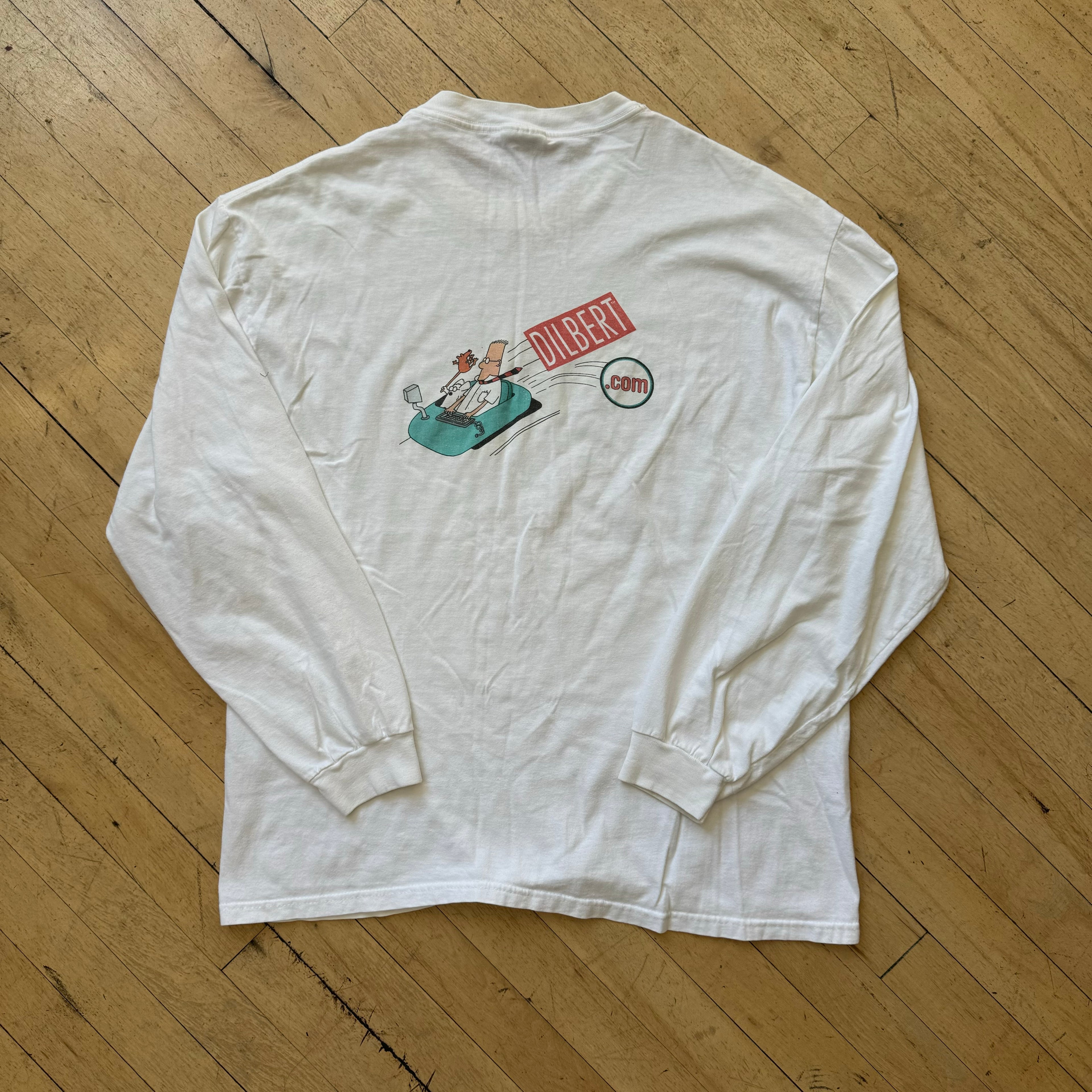 Vintage Dilbert.com L/S T-shirt Sz L