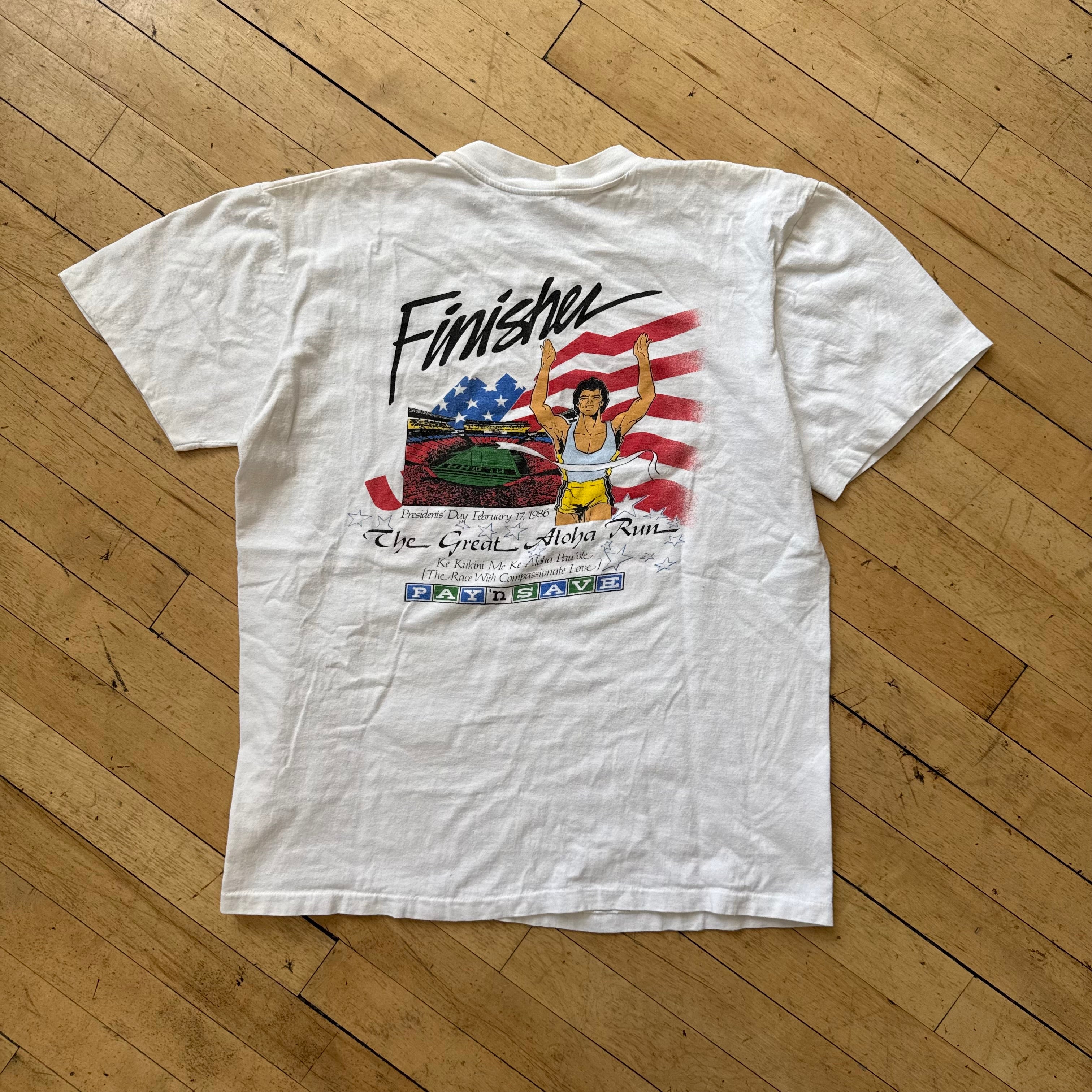 Vintage The Great Aloha Run T-shirt Sz M