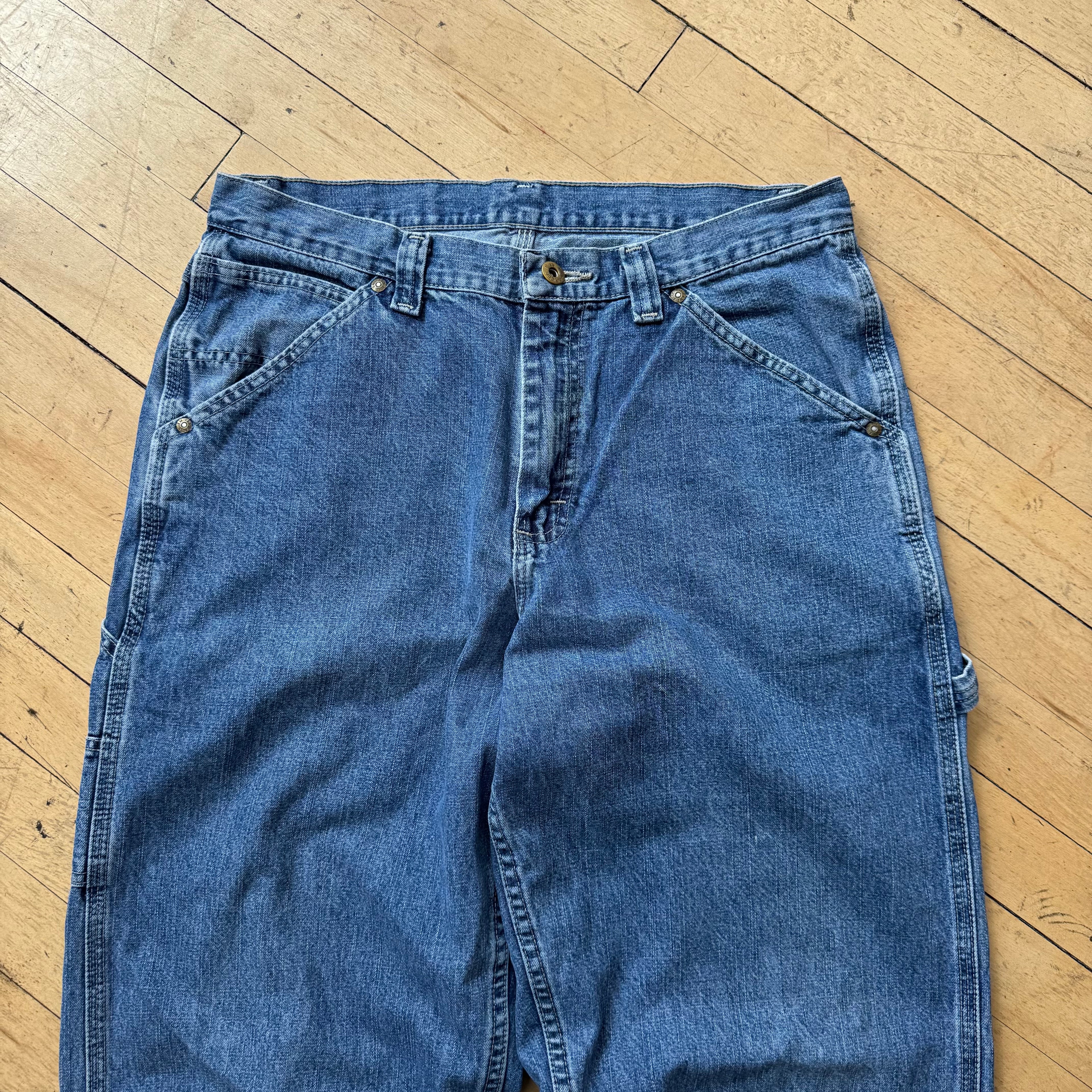 Vintage Lee Dungarees Denim Jeans Sz 33x32