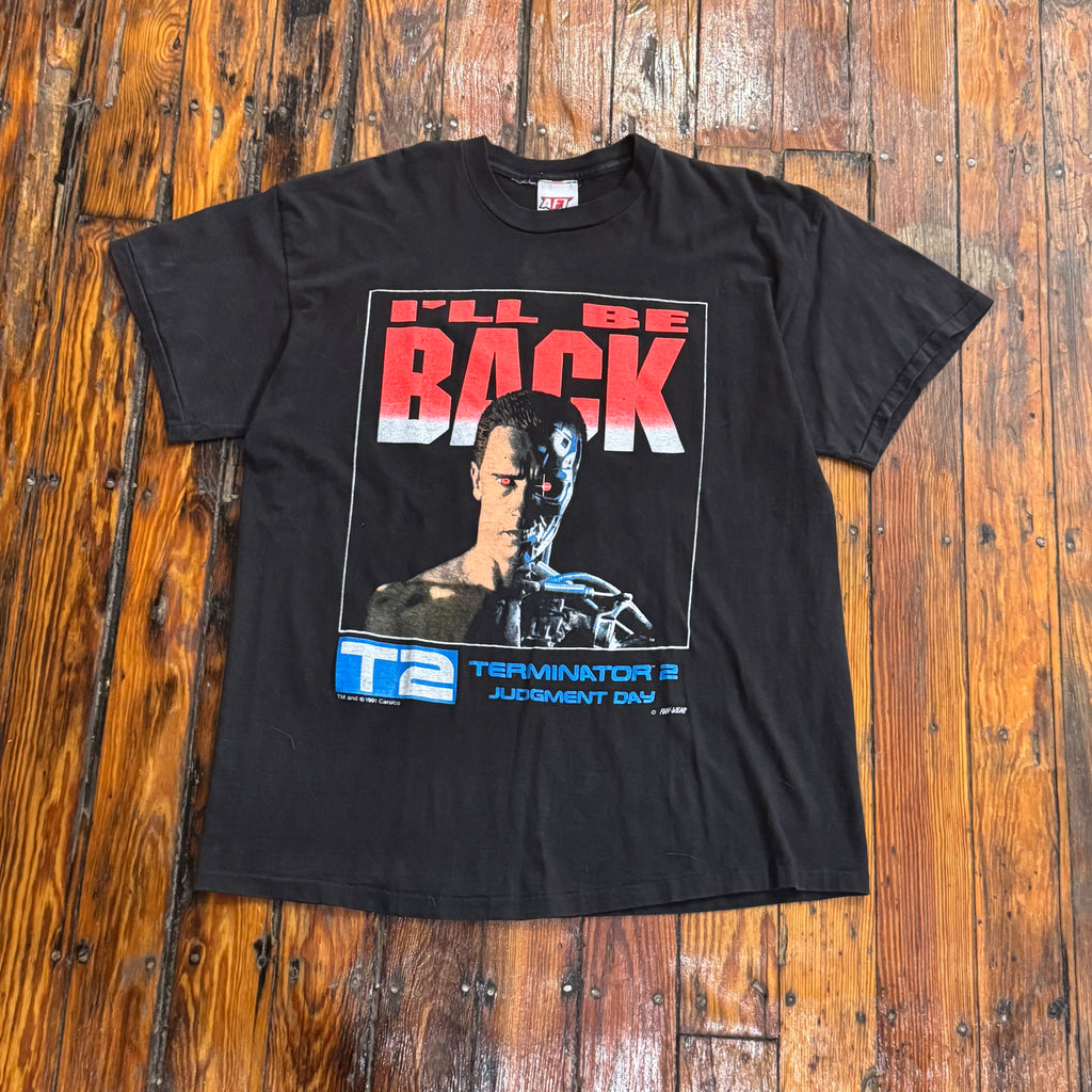 Vintage Terminator T2 Judgement Day T-shirt Sz XL