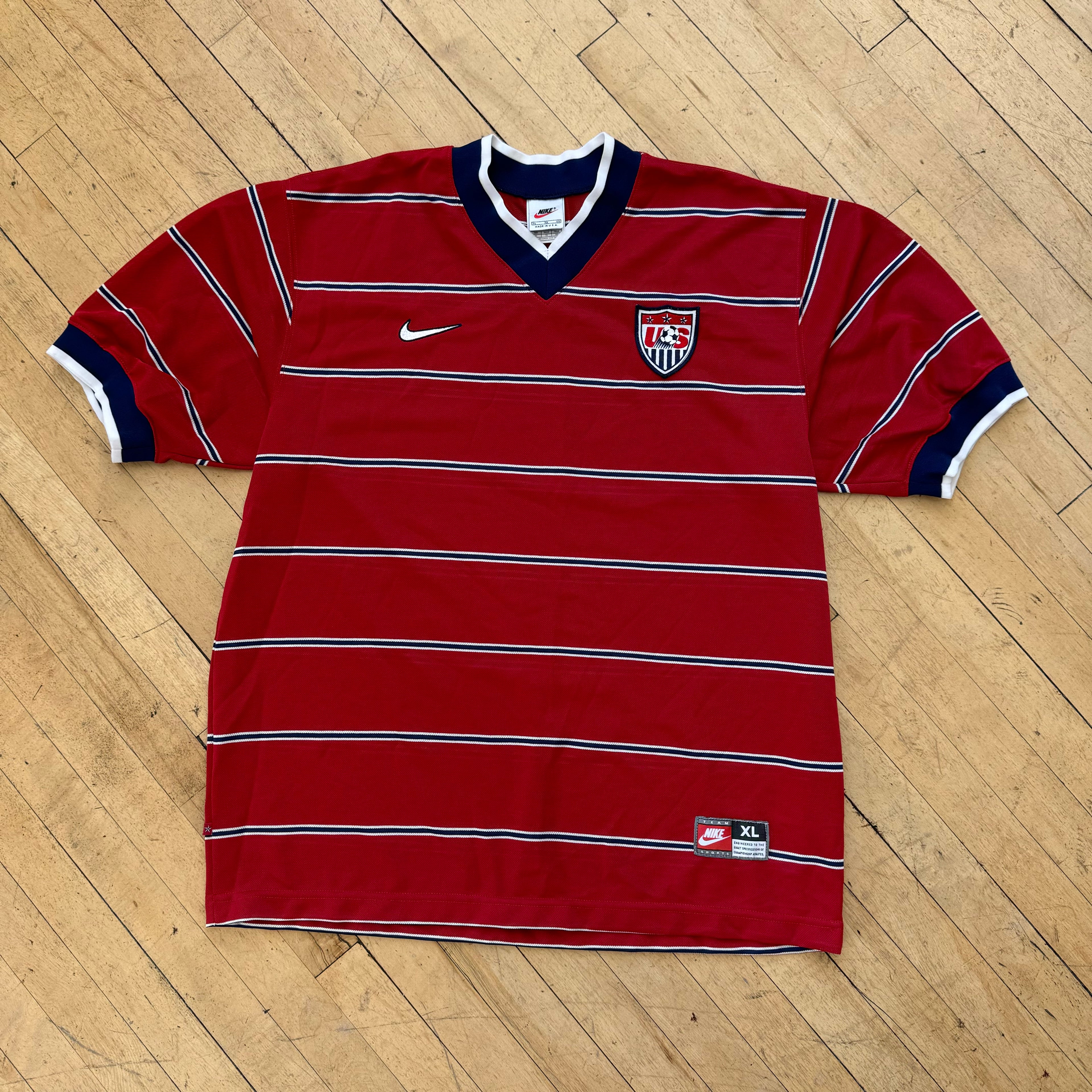Vintage Nike USA Soccer Jersey T-shirt Sz XL