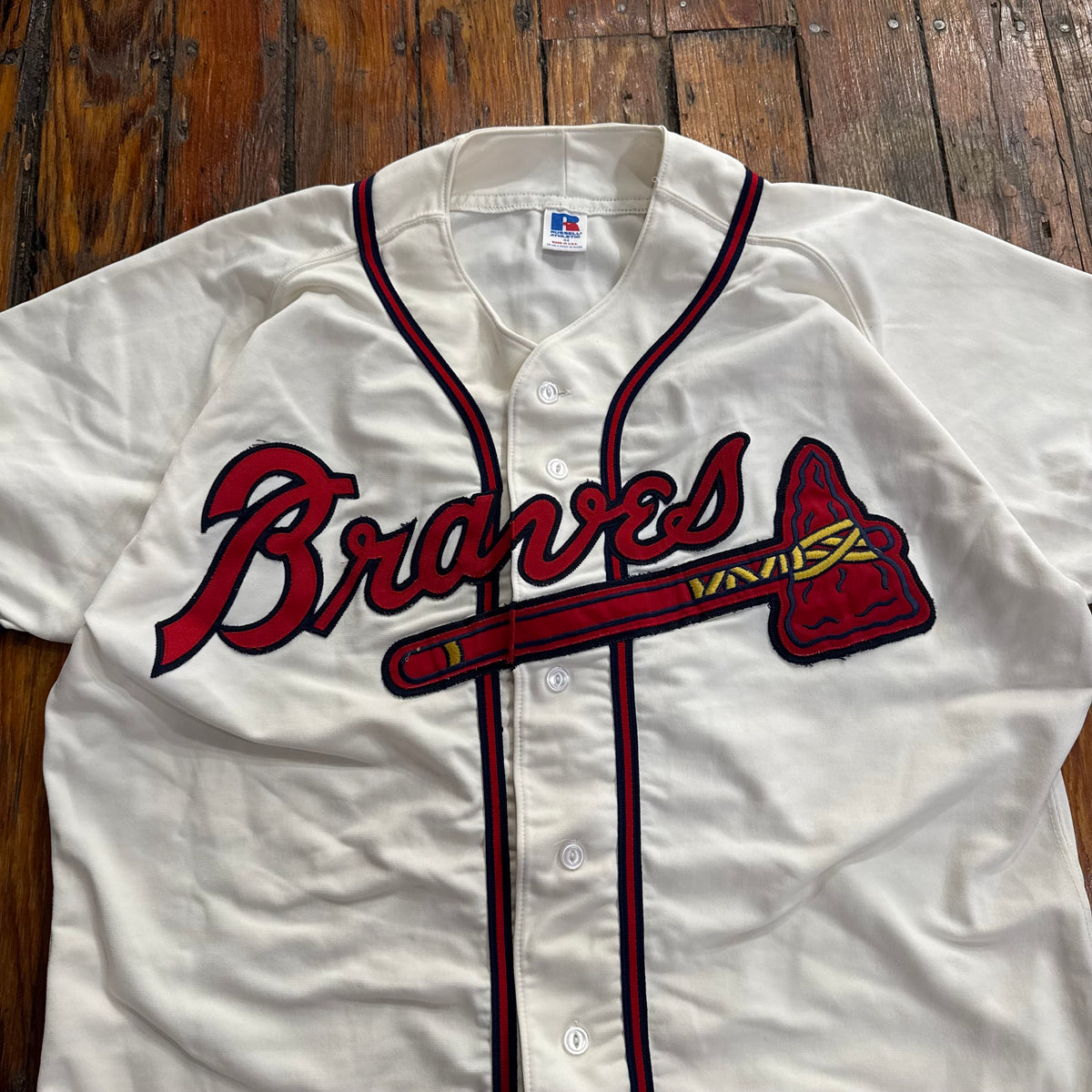 Vintage Atlanta Braves Baseball Jersey Sz L