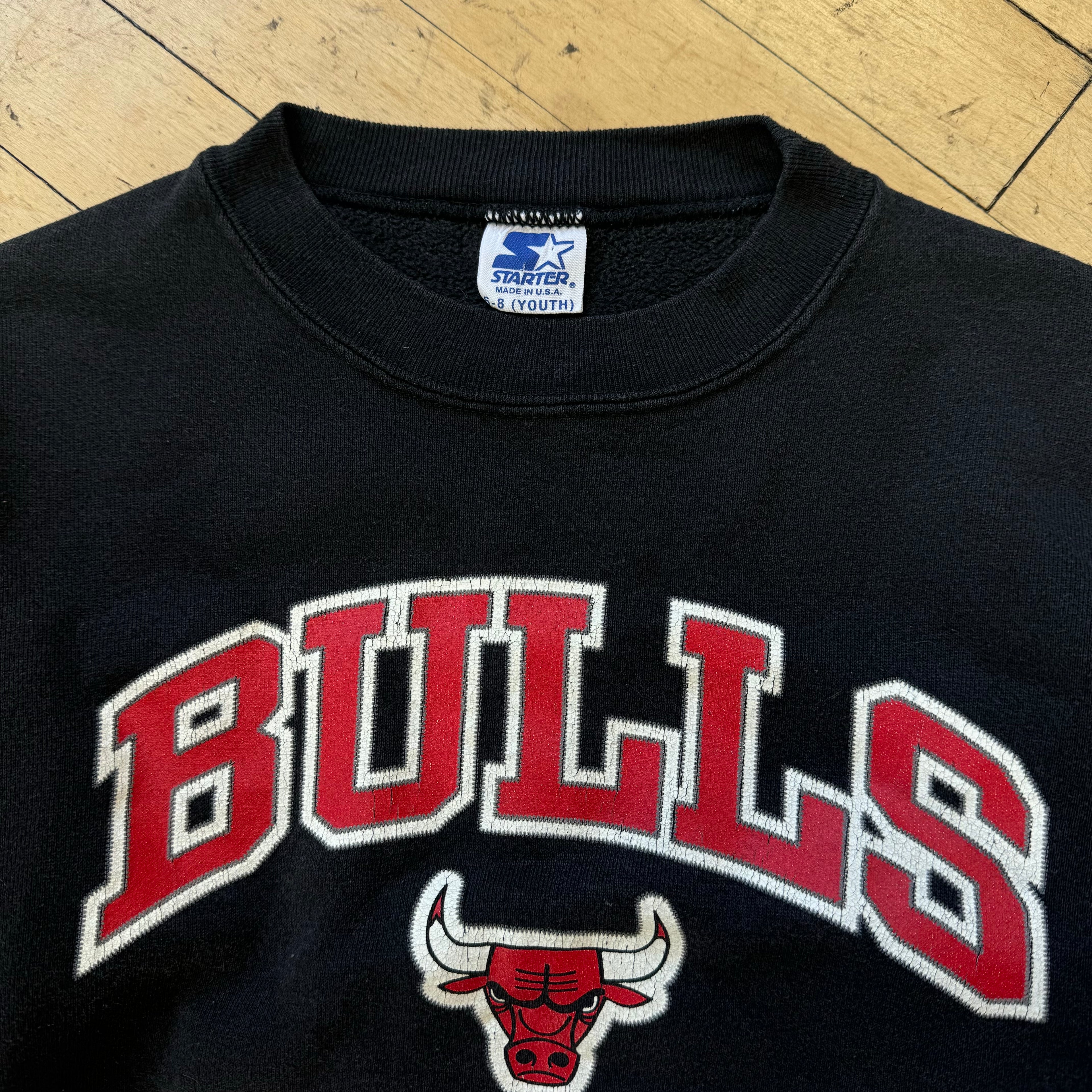 Vintage Chicago Bulls Starter CrewNeck Sz YTH 7-8