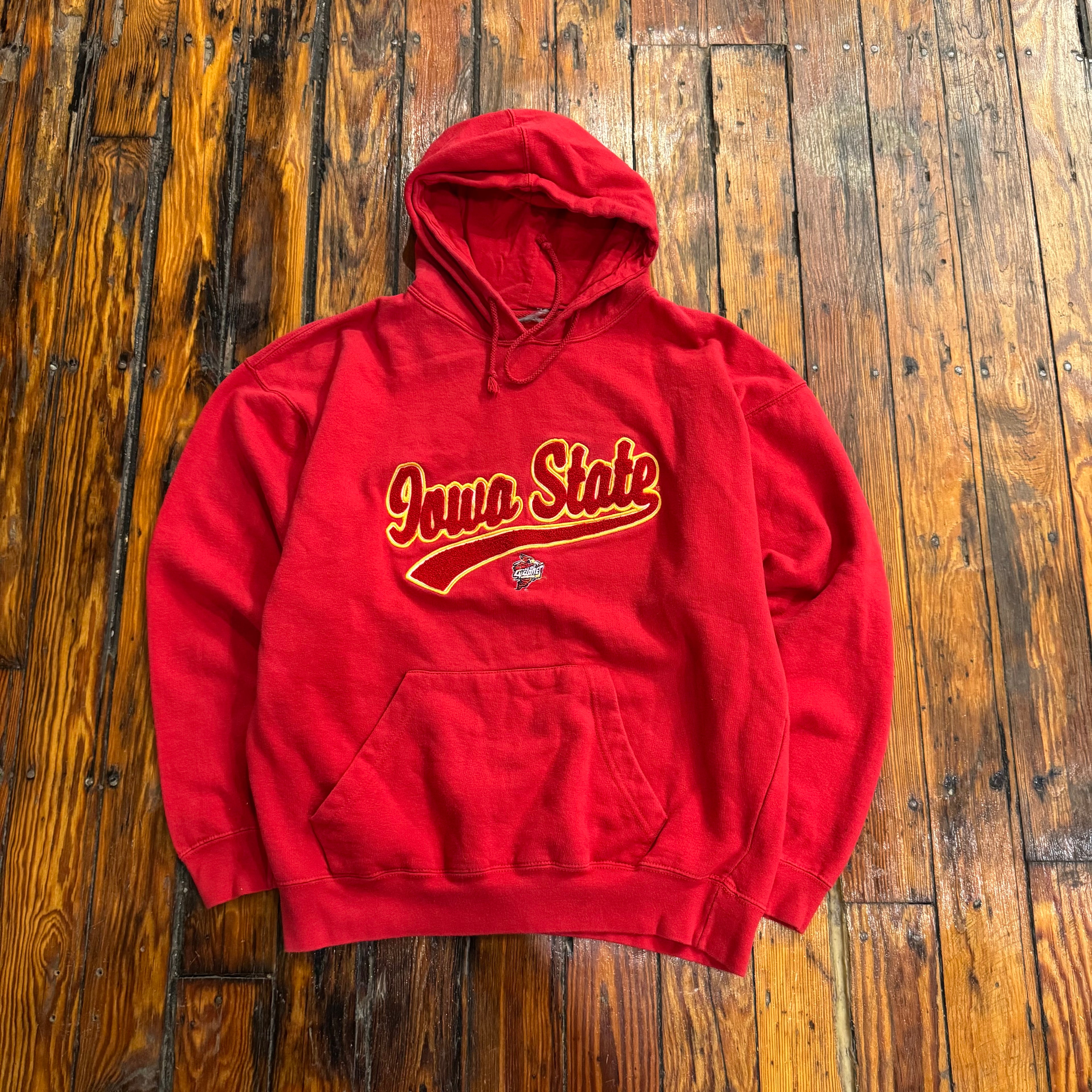 Vintage Iowa State SpellOut Hoodie Sz M