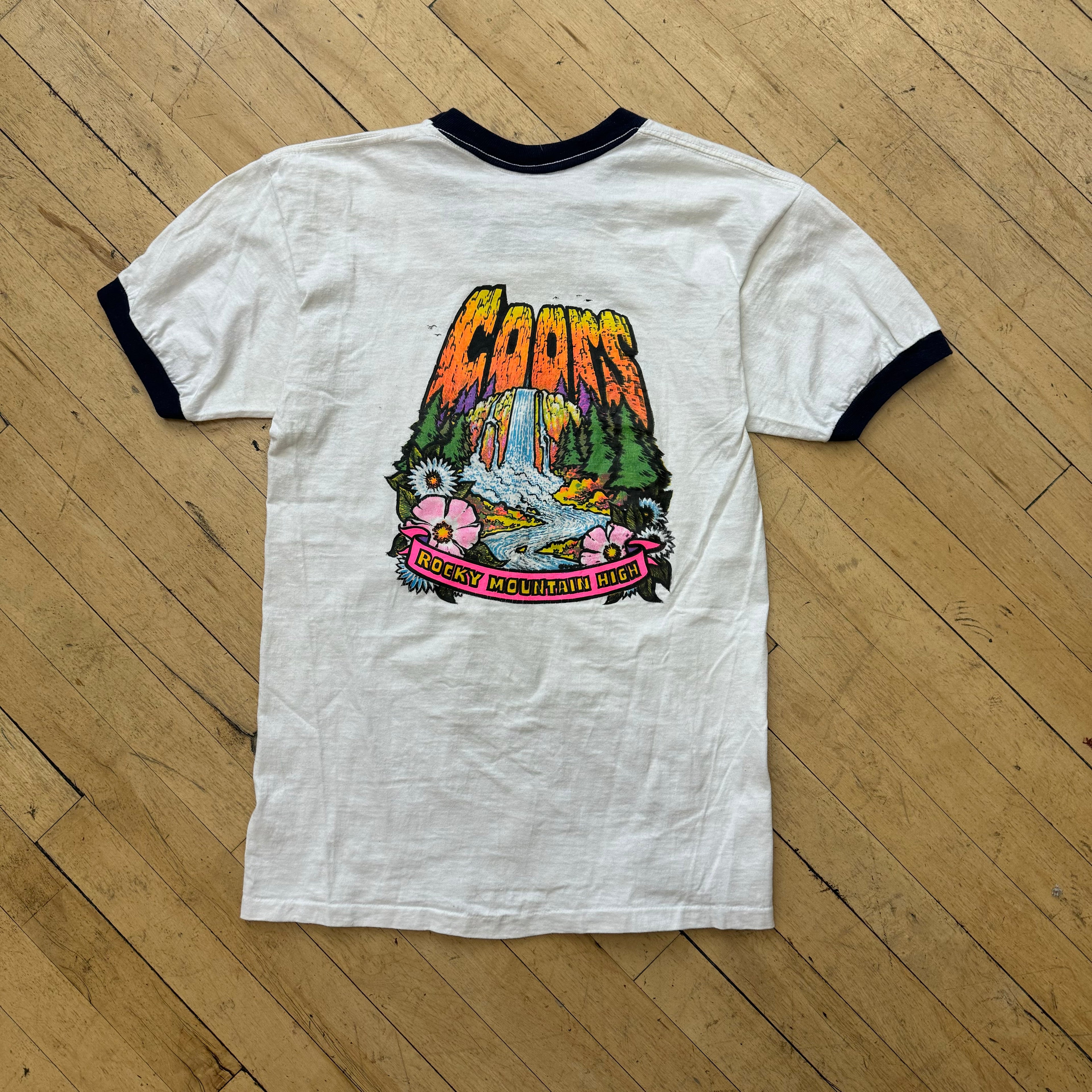 Vintage Blue Ribbon Beer Ringer T-shirt Sz M