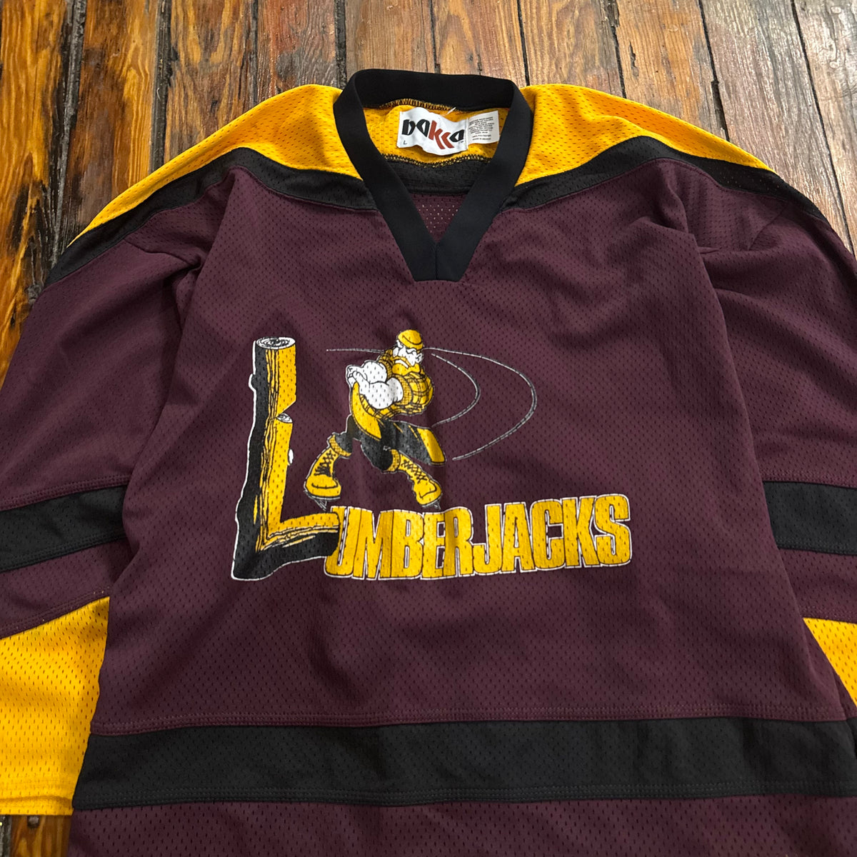 Vintage LumberJacks Hockey Jersey Sz L