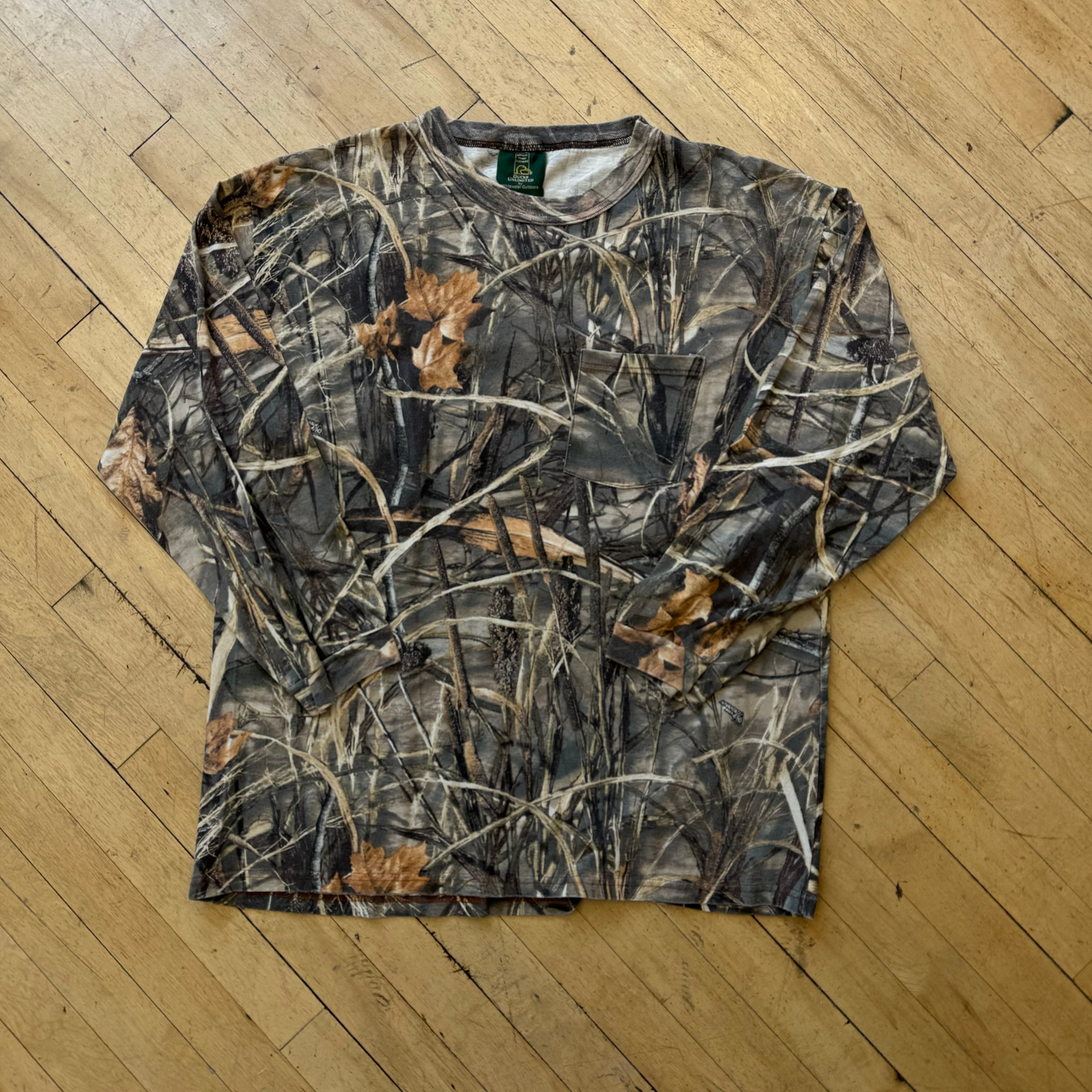 Vintage Camo Ducks Unlimited T-shirt Sz XL