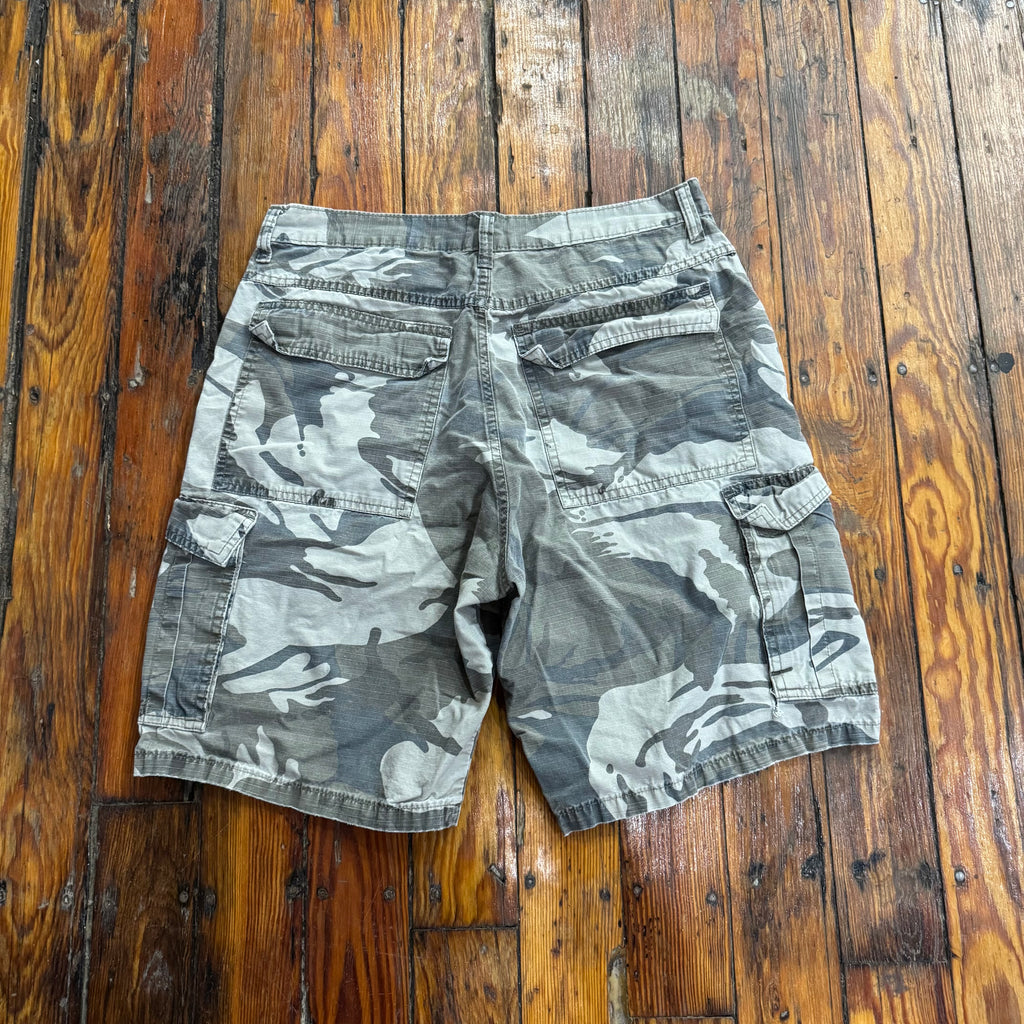 Vintage Wrangler Camo Khaki Shorts Sz 32