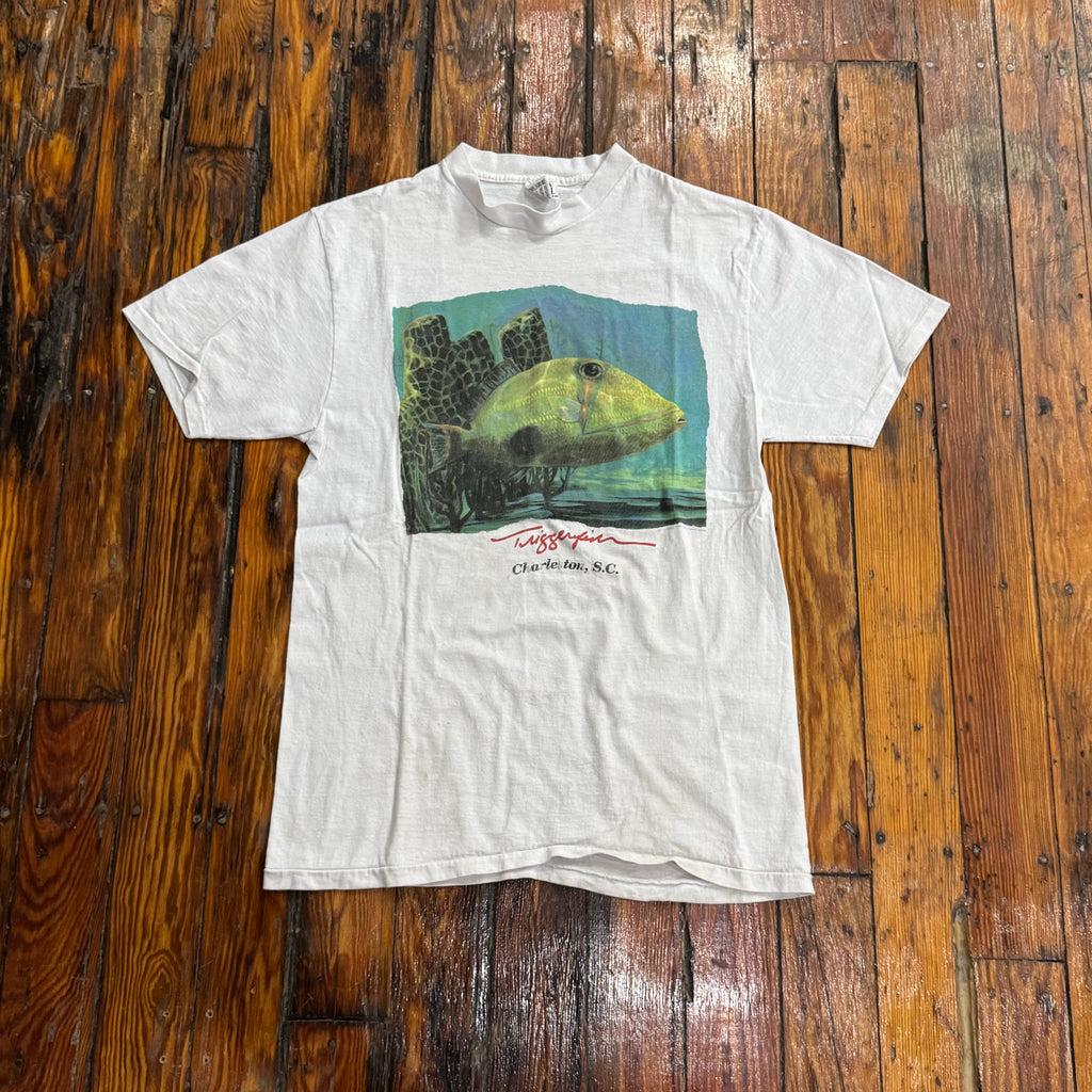 Vintage Charleston South Carolina Fish T-shirt Sz L
