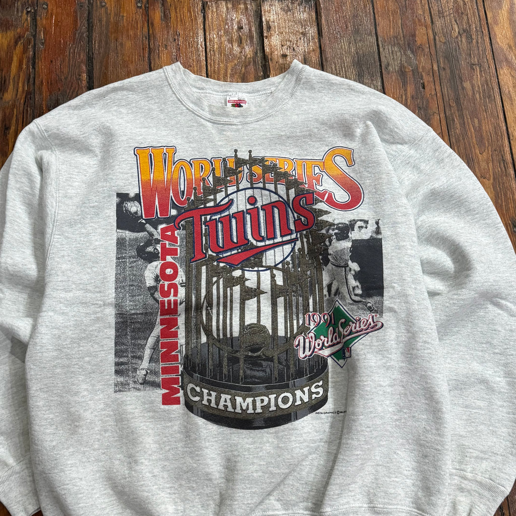 Vintage Minnesota Twins World Series Champions CrewNeck Sz L