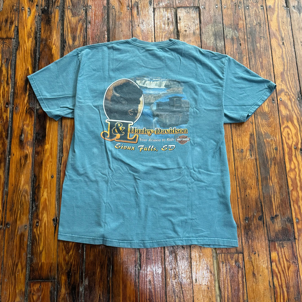 Vintage Harley Davidson Sioux Falls T-shirt Sz XL