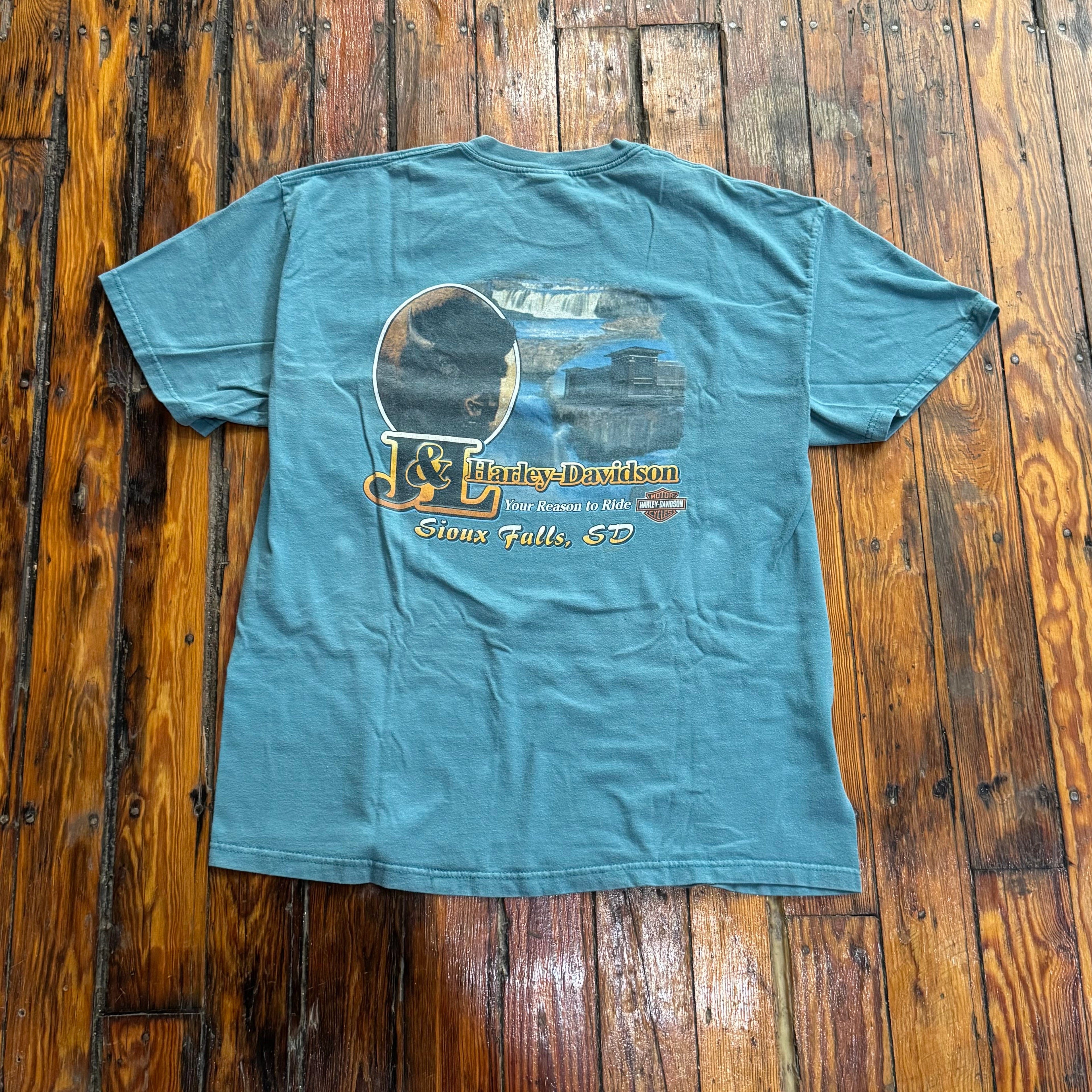 Vintage Harley Davidson Sioux Falls T-shirt Sz XL